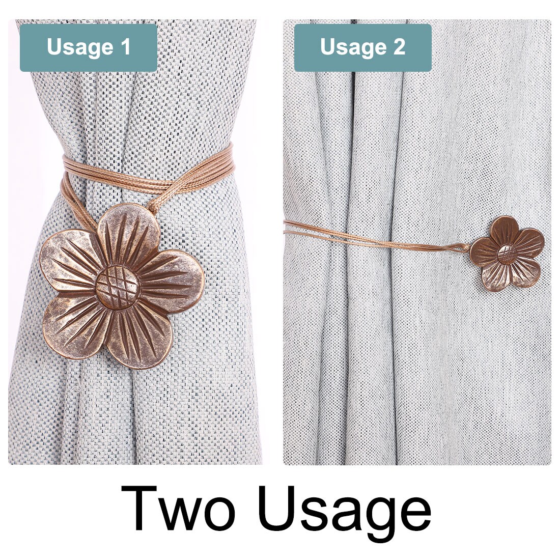 Unique Bargains S25093001UX5327 Curtain-Holdbacks - View #4