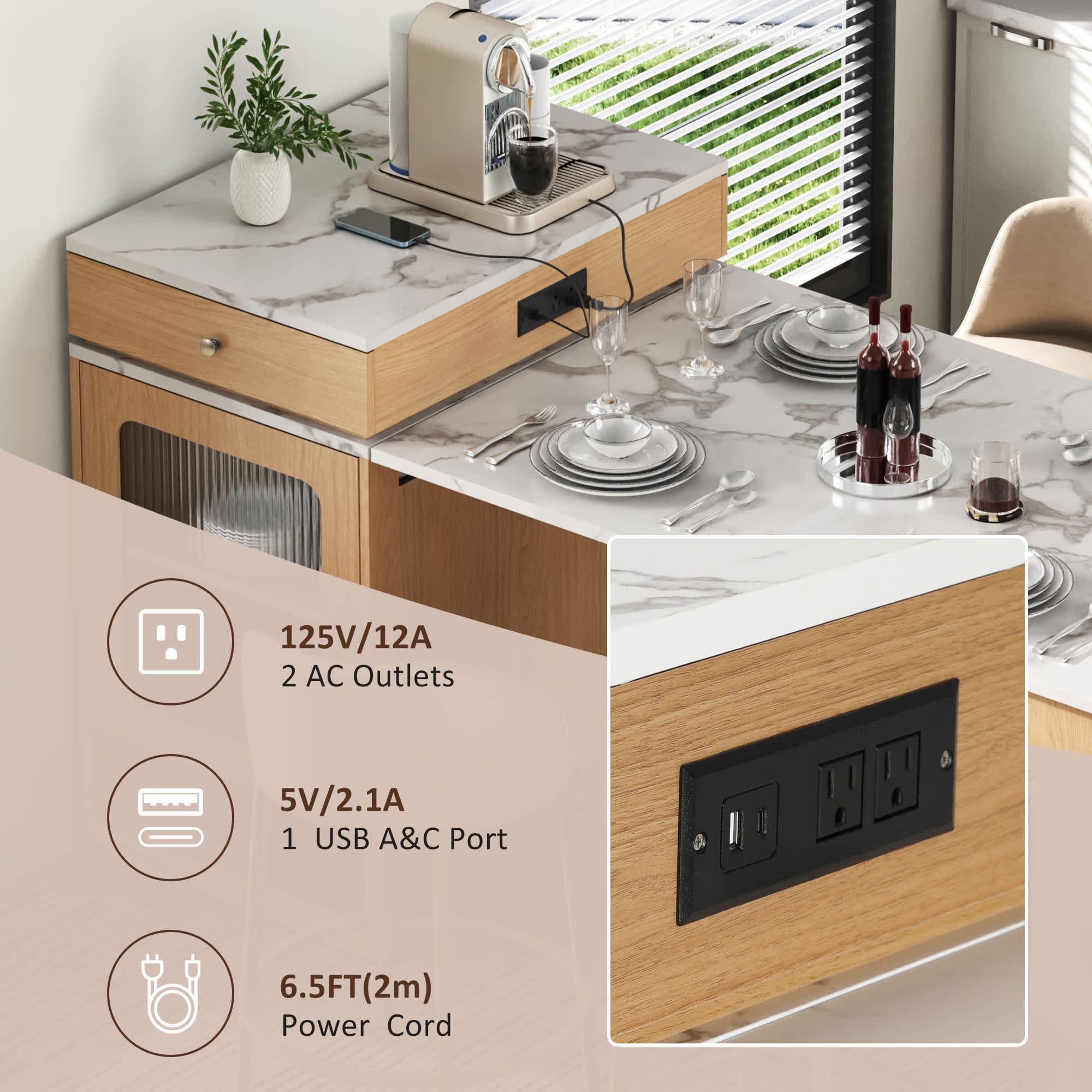 Misty Moon N707S000017Y Kitchen-Furniture - View #8