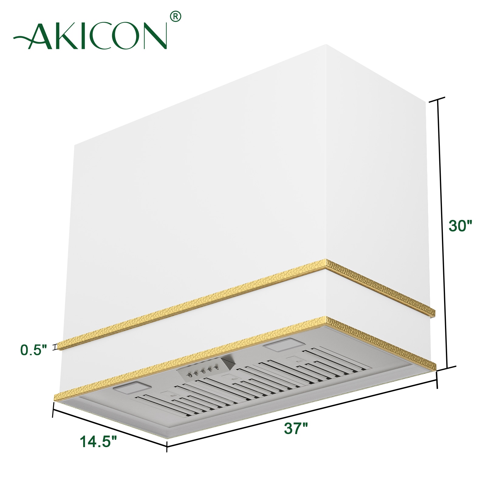Akicon AK-HS36HB-SWG Wall-Mounted-Range-Hoods - View #5