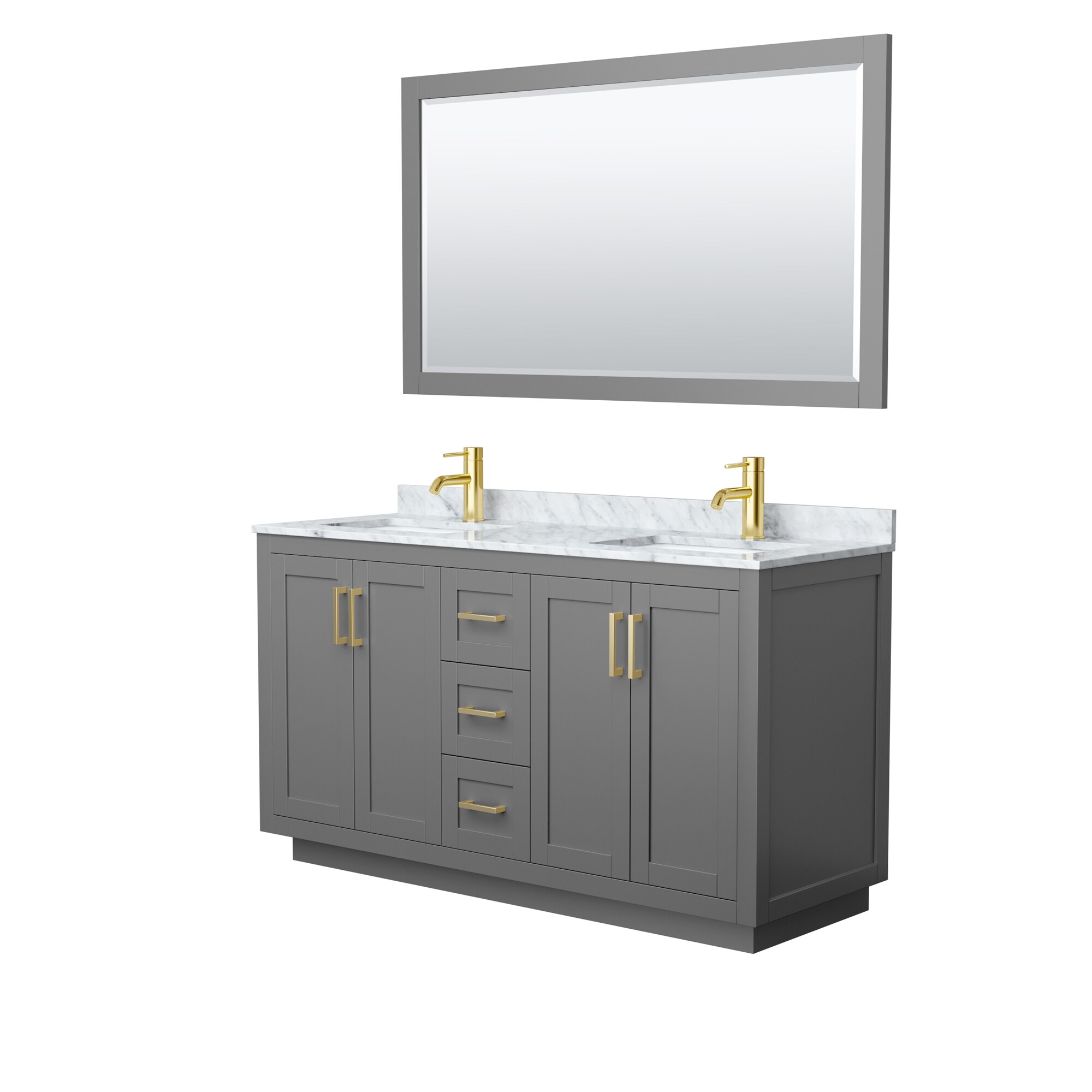 Wyndham Collection WCF292960DGGCMUNSM58 Bath-Vanity-Combo - View #2