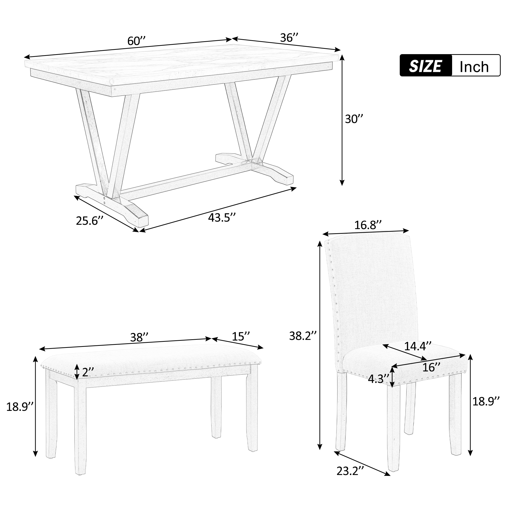Qualler TRAPR0057K Dining-Sets - View #9