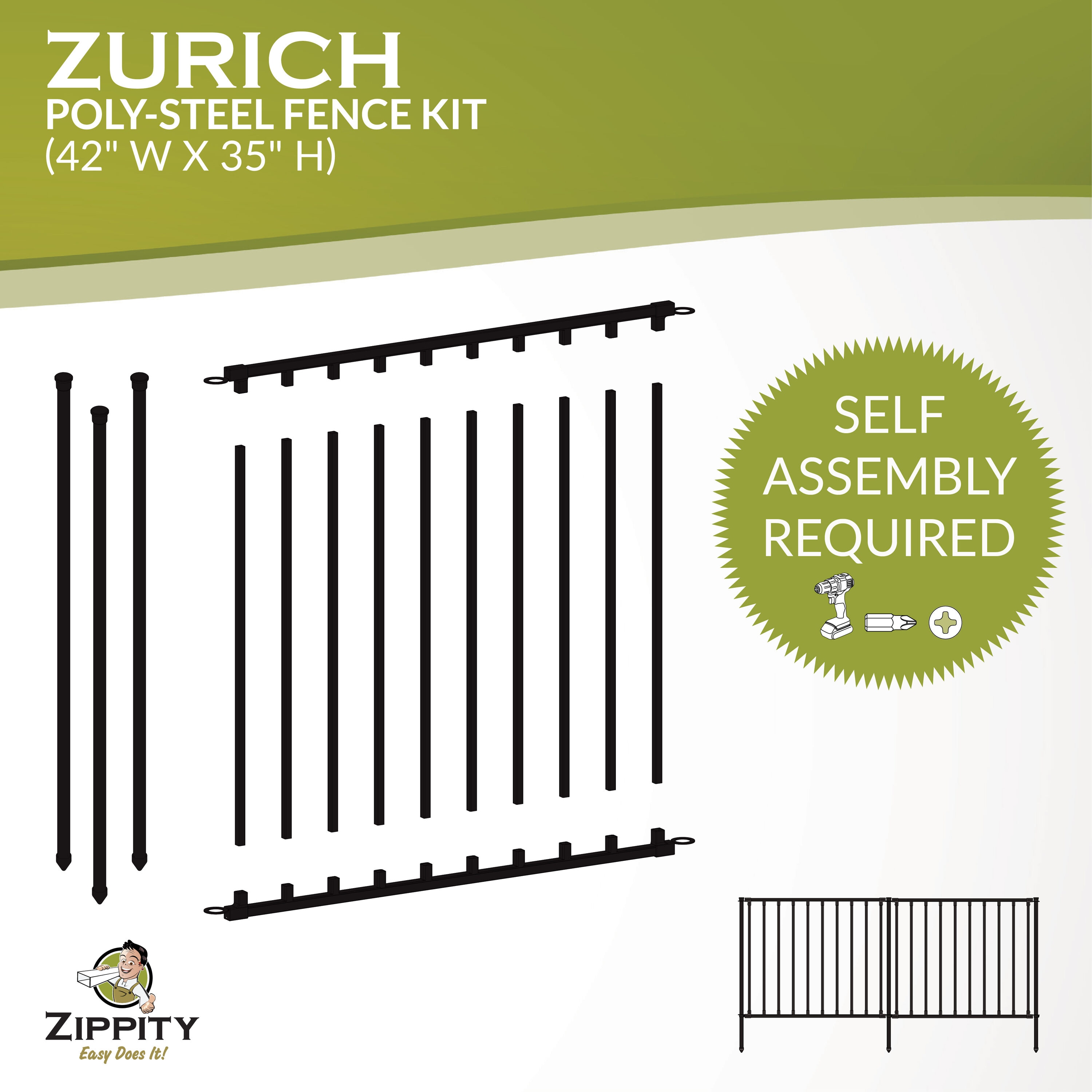 Zippity Outdoor Products ZP19079 Vinyl-Fence-Panels - View #3