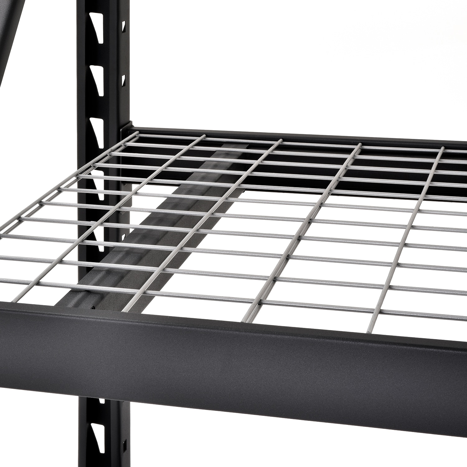 WEN RK7724-4 Four-Tier Industrial Steel Storage Rack with Adjustable Shelving and 8000-Pound Capacity