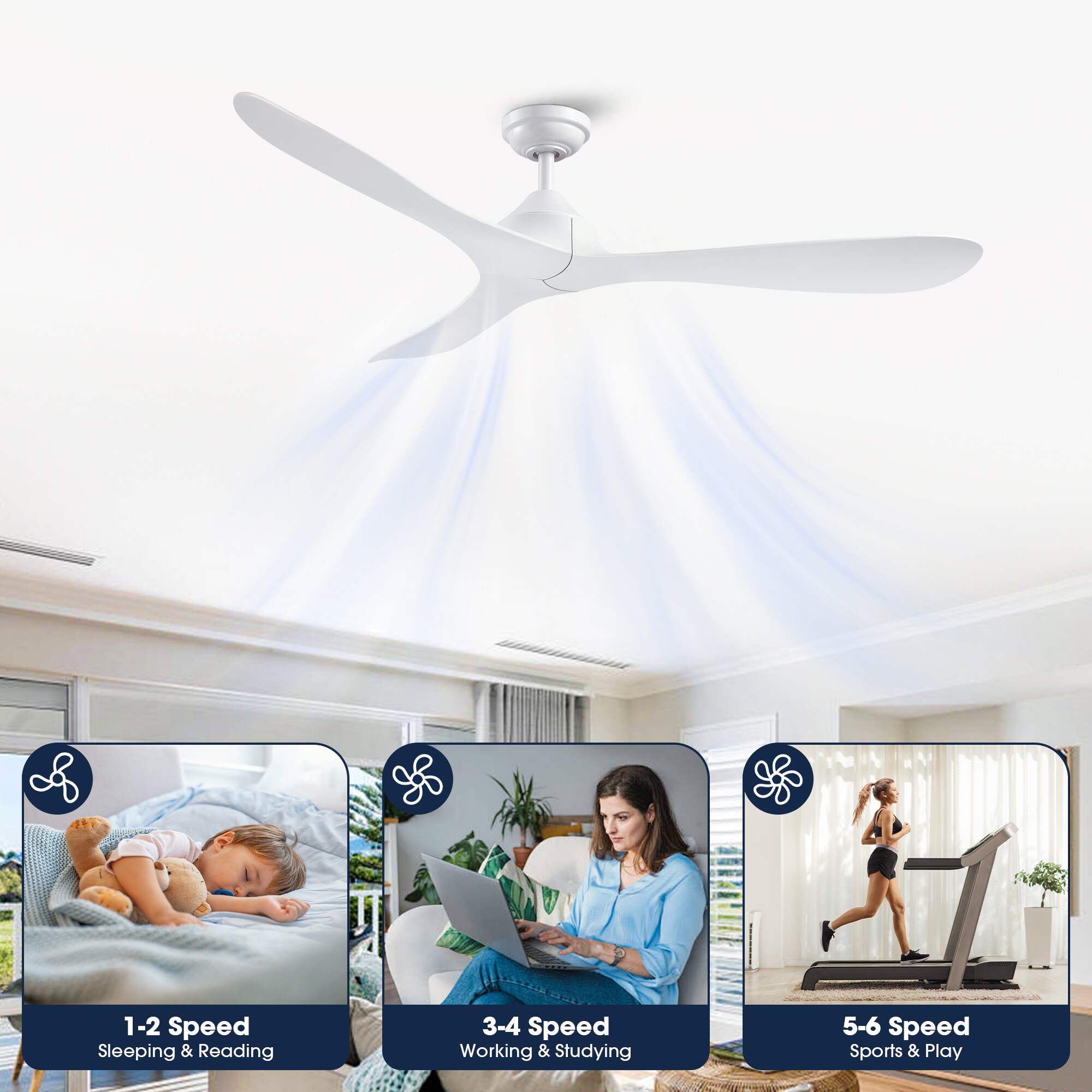 Parrot Uncle BBHTD20170J-WH Ceiling-Fans - View #8