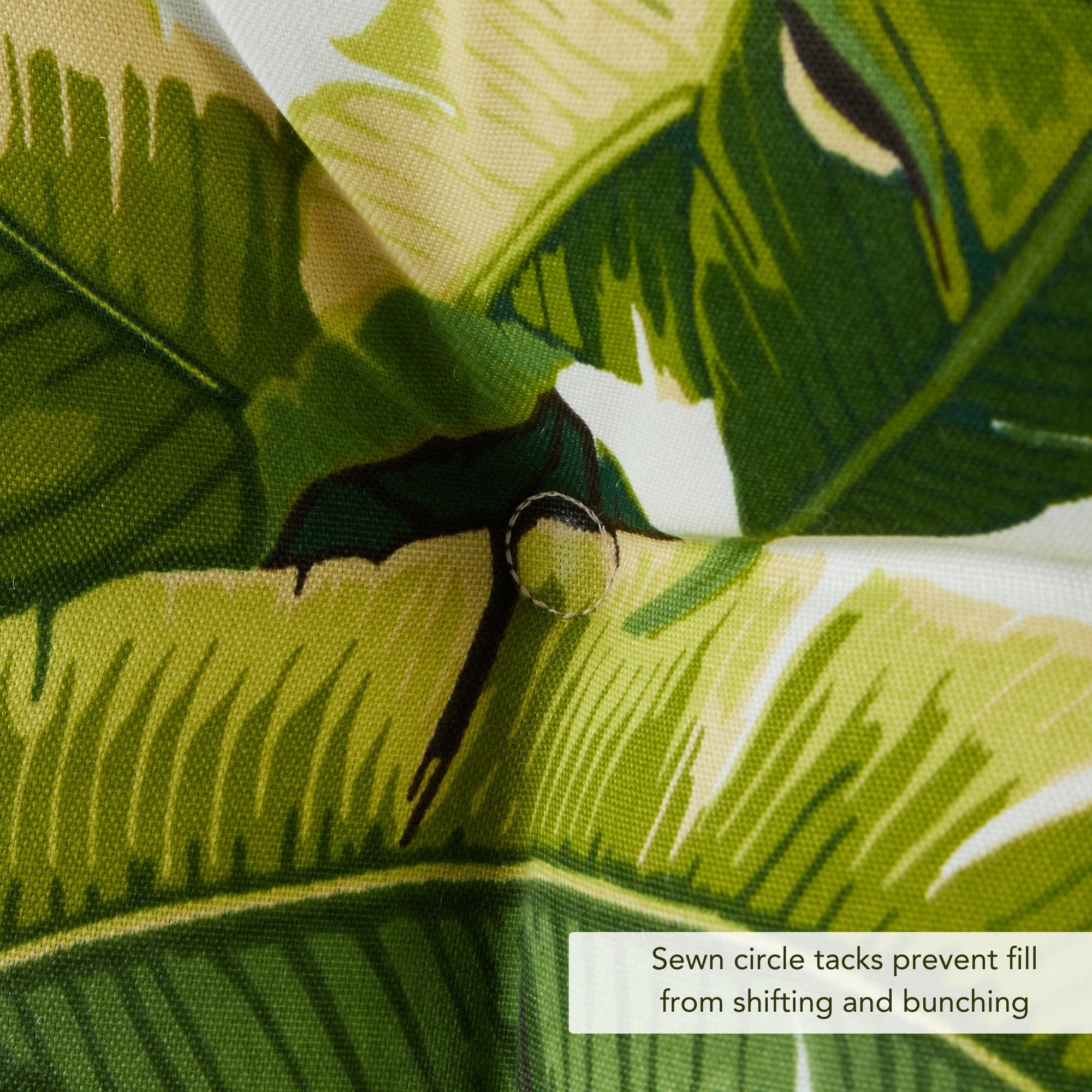 Greendale Home Fashions OC6816S4-PALM-WHITE Patio-Furniture-Cushions - View #5