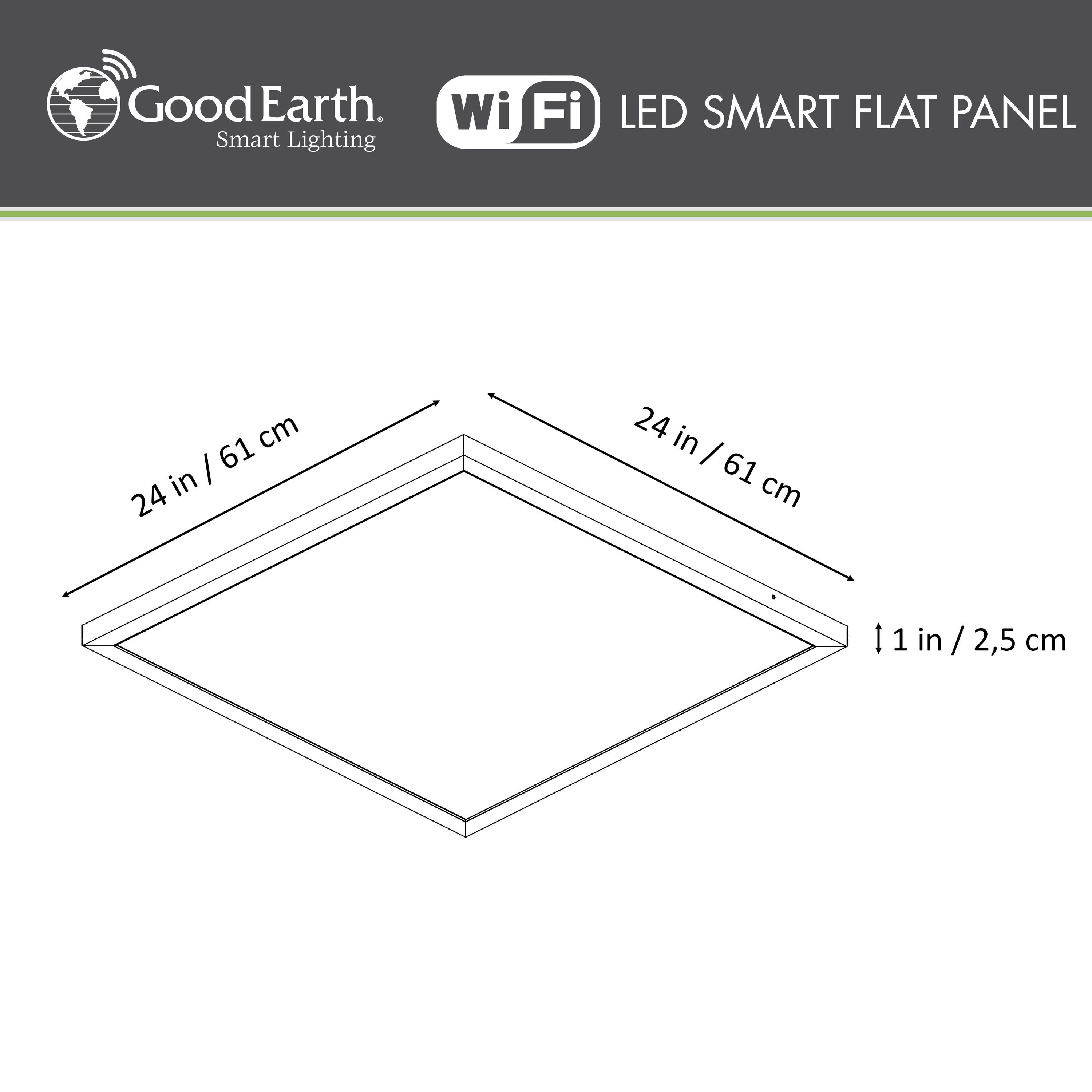 good earth 4ft led flat panel