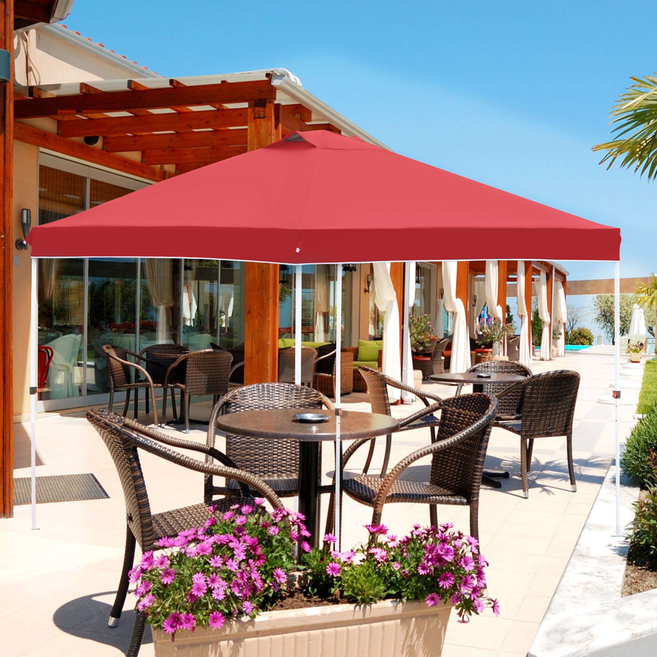 Unity UF-PCT-RD 10-Feet x 9-Feet Rectangle Red Standard canopy