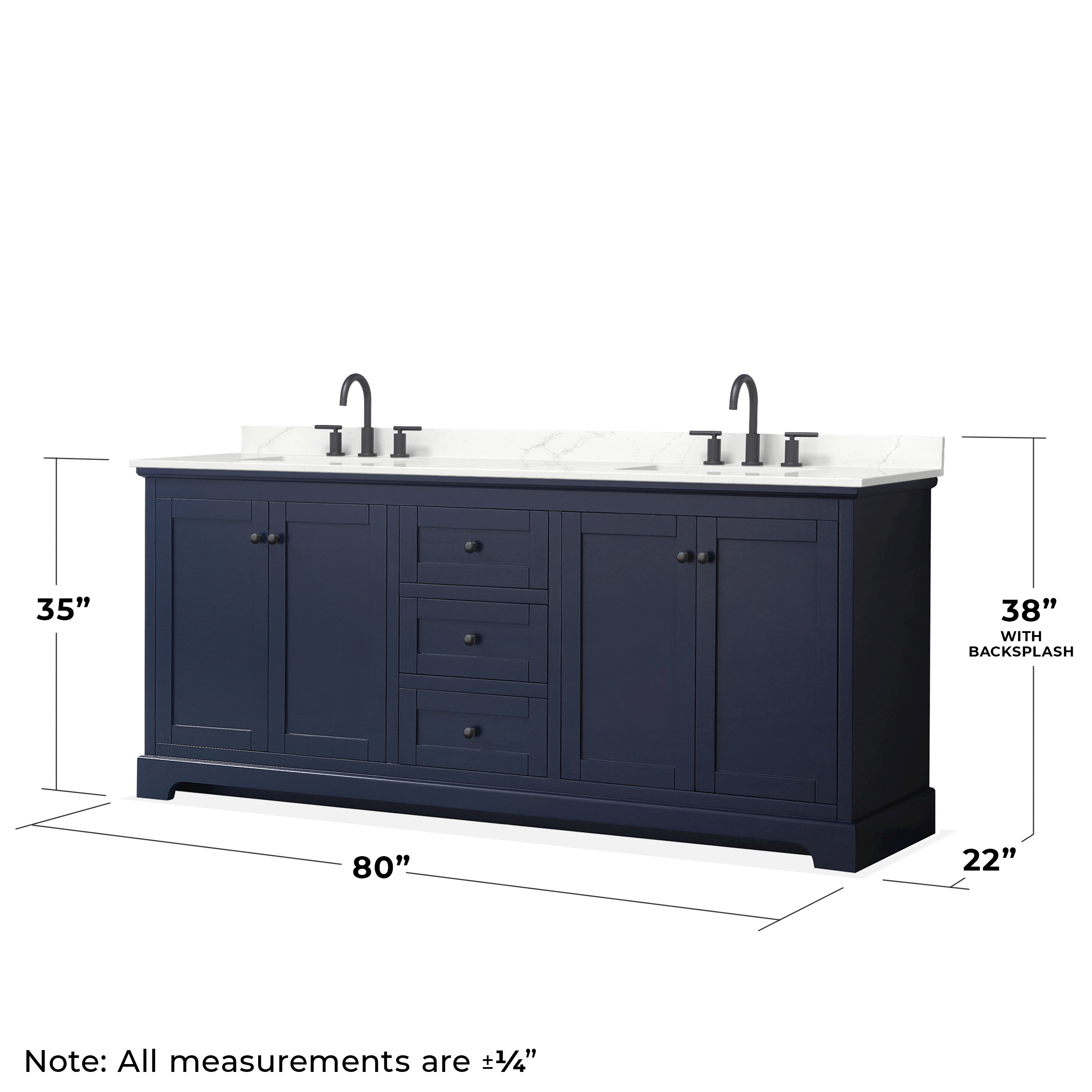 Wyndham Collection WCV232380DBBGTUS3M70 Bath-Vanity-Combo - View #6