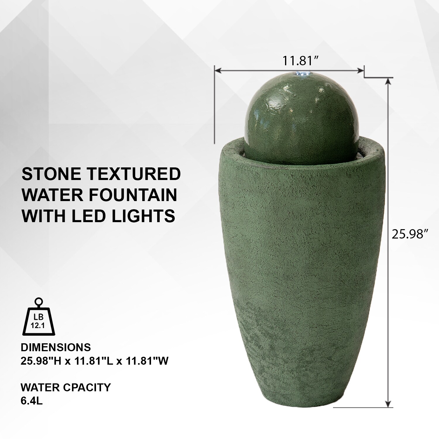 XBrand LW3854GRN fountains - View #7
