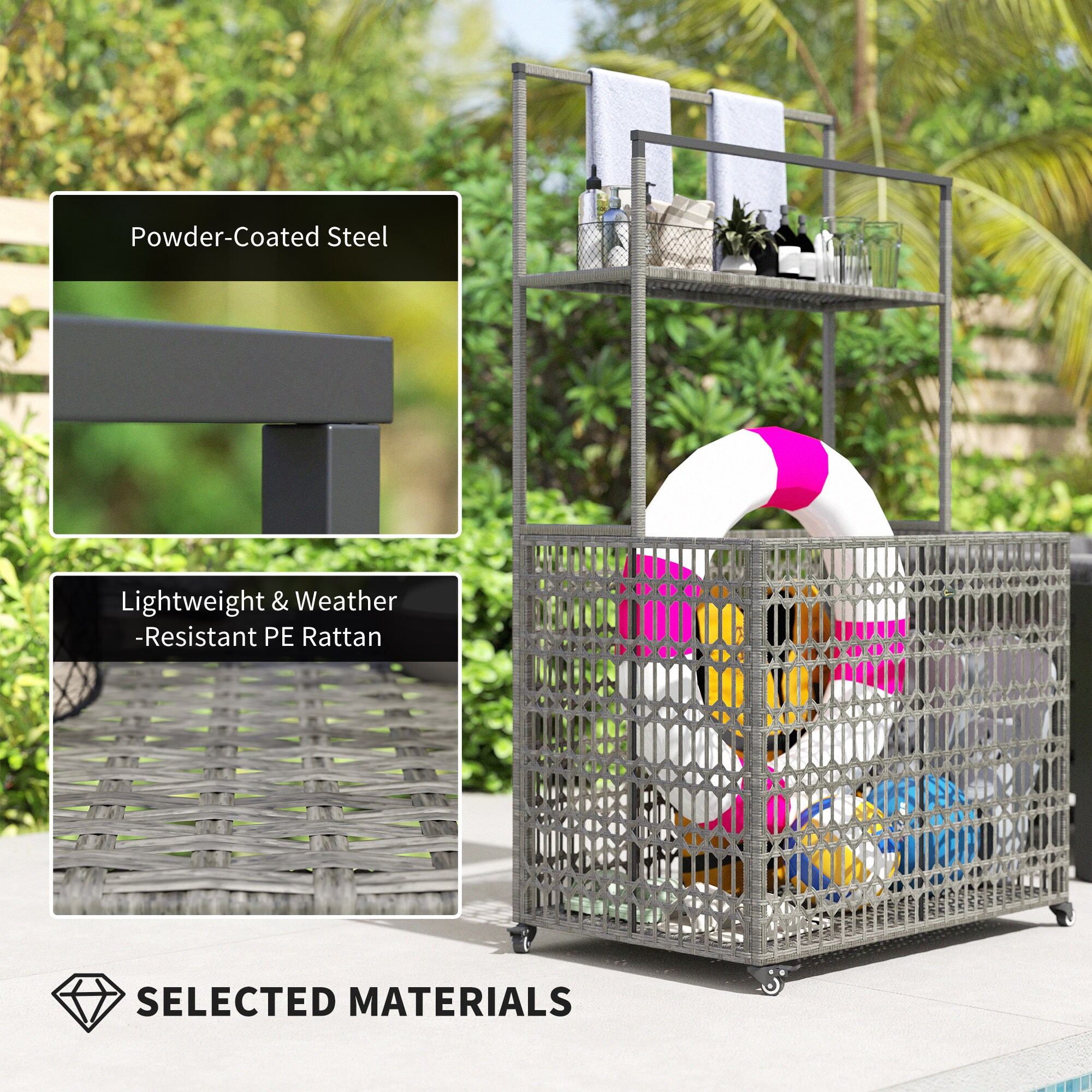 Outsunny 867-257V00GG Deck-Boxes - View #4