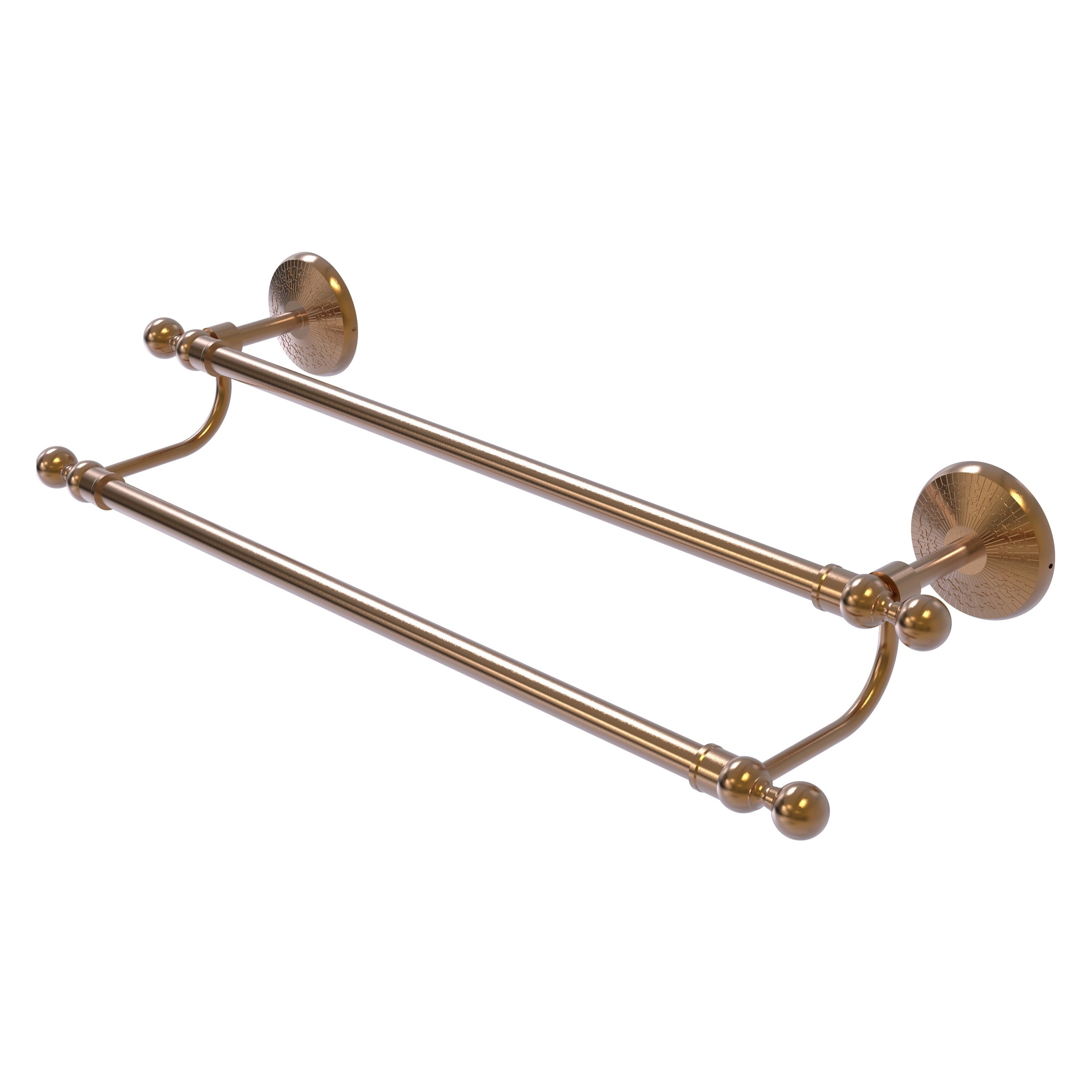 Allied Brass MC-72/30-BBR Monte Carlo 30-in double Brushed Bronze Wall mount Double Towel Bar