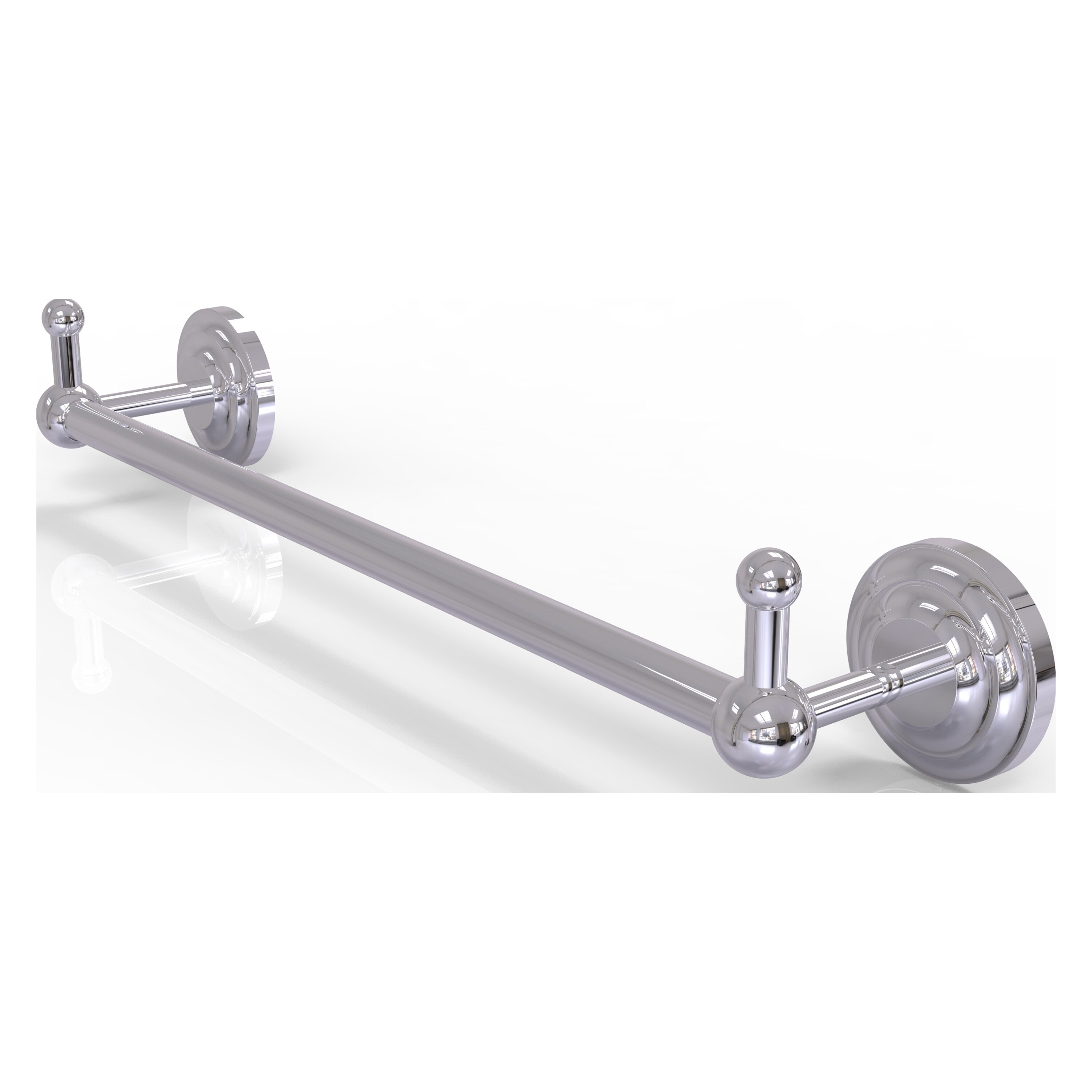 Allied Brass PQN-41-36-PEG-PC Prestige Que New 36-in Polished Chrome Wall mount Single Towel Bar