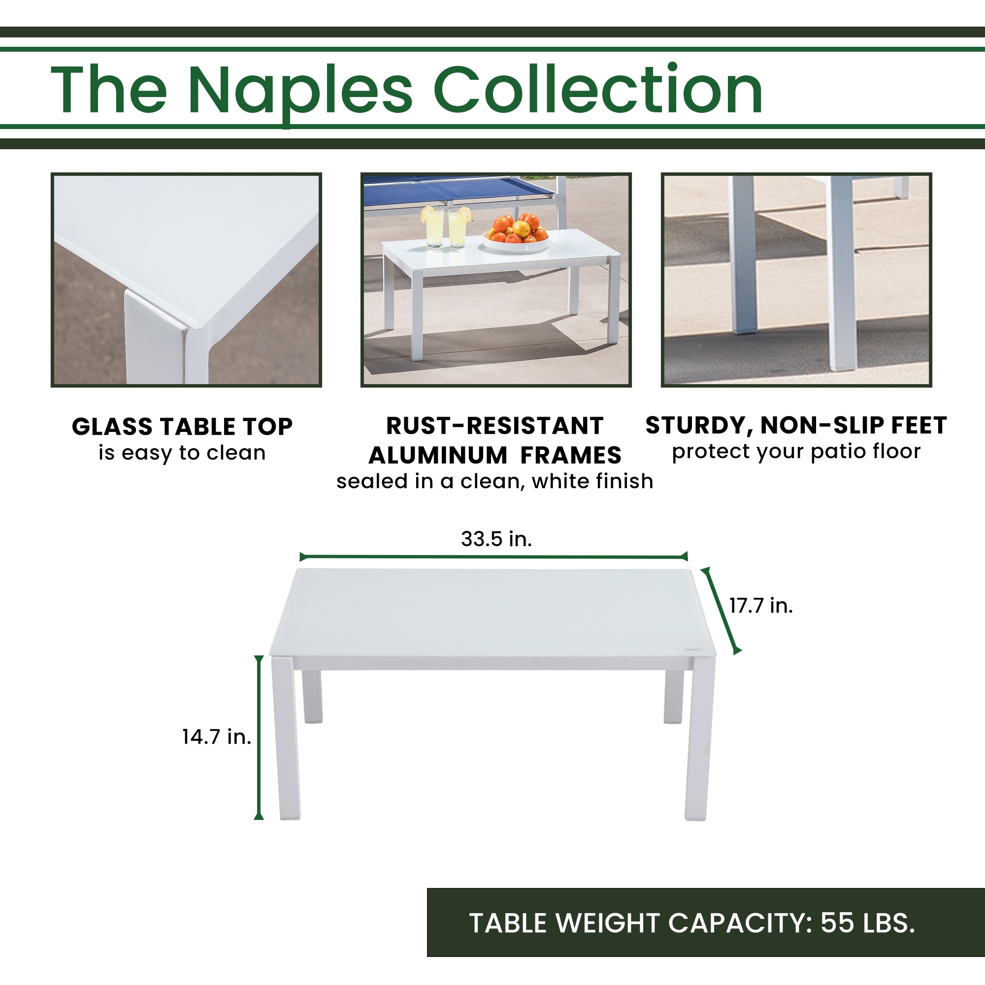 Hanover NAPLES4PC-WN Patio-Conversation-Sets - View #3
