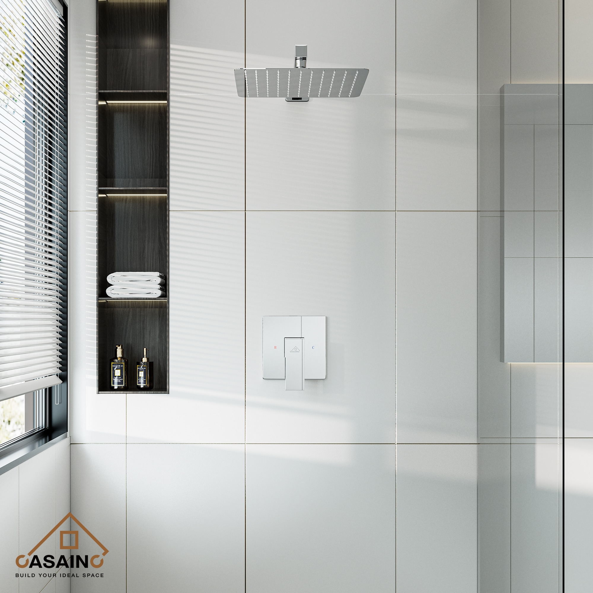 CASAINC OY-93A0901-CP Showerhead-Bar-Panels - View #3