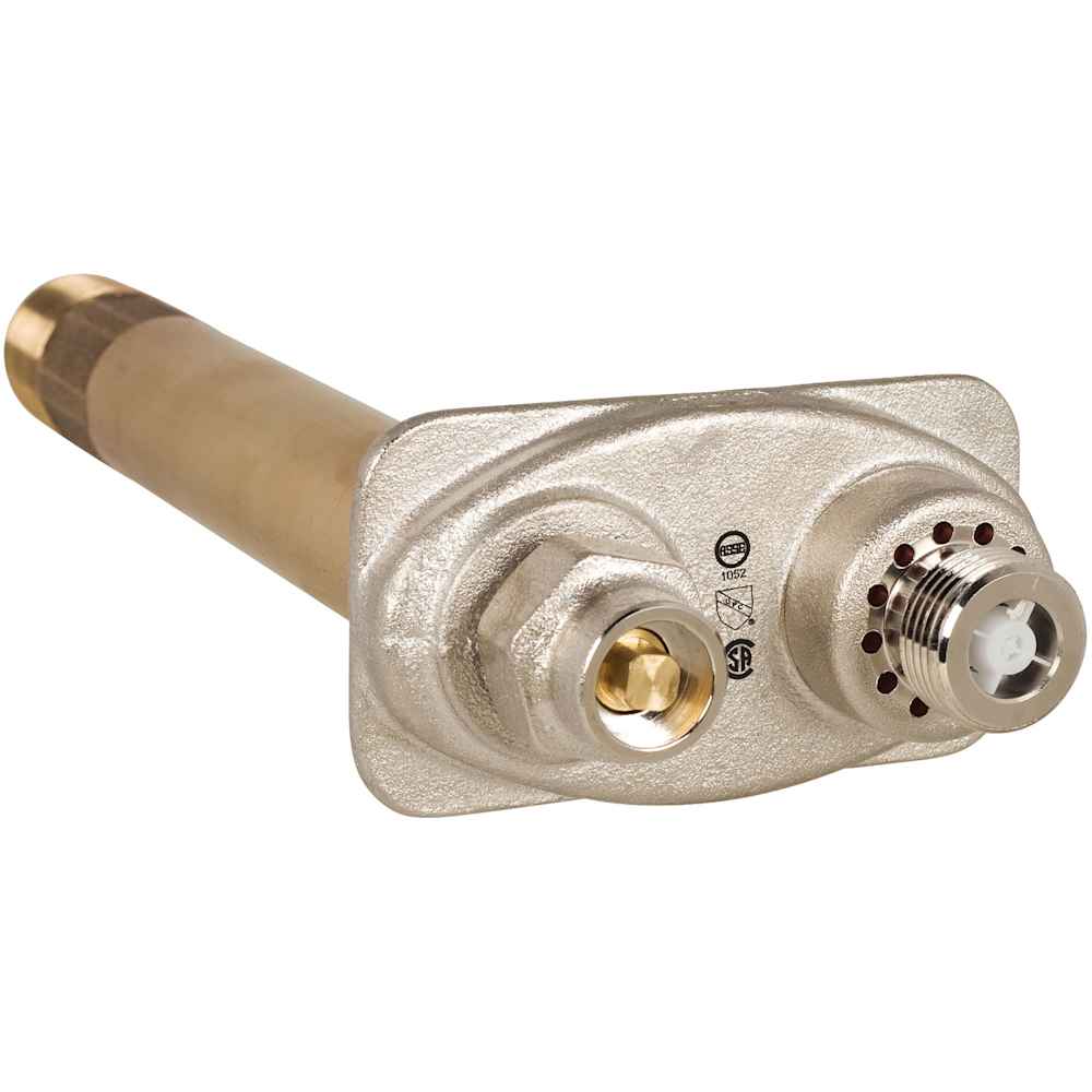 Prier Products  C634N06 1 Inch MPT x 3/4 Inch FPT KeyOperated Freezeless Commercial/Industrial Wall Hydrant with 6 Inch Insertion