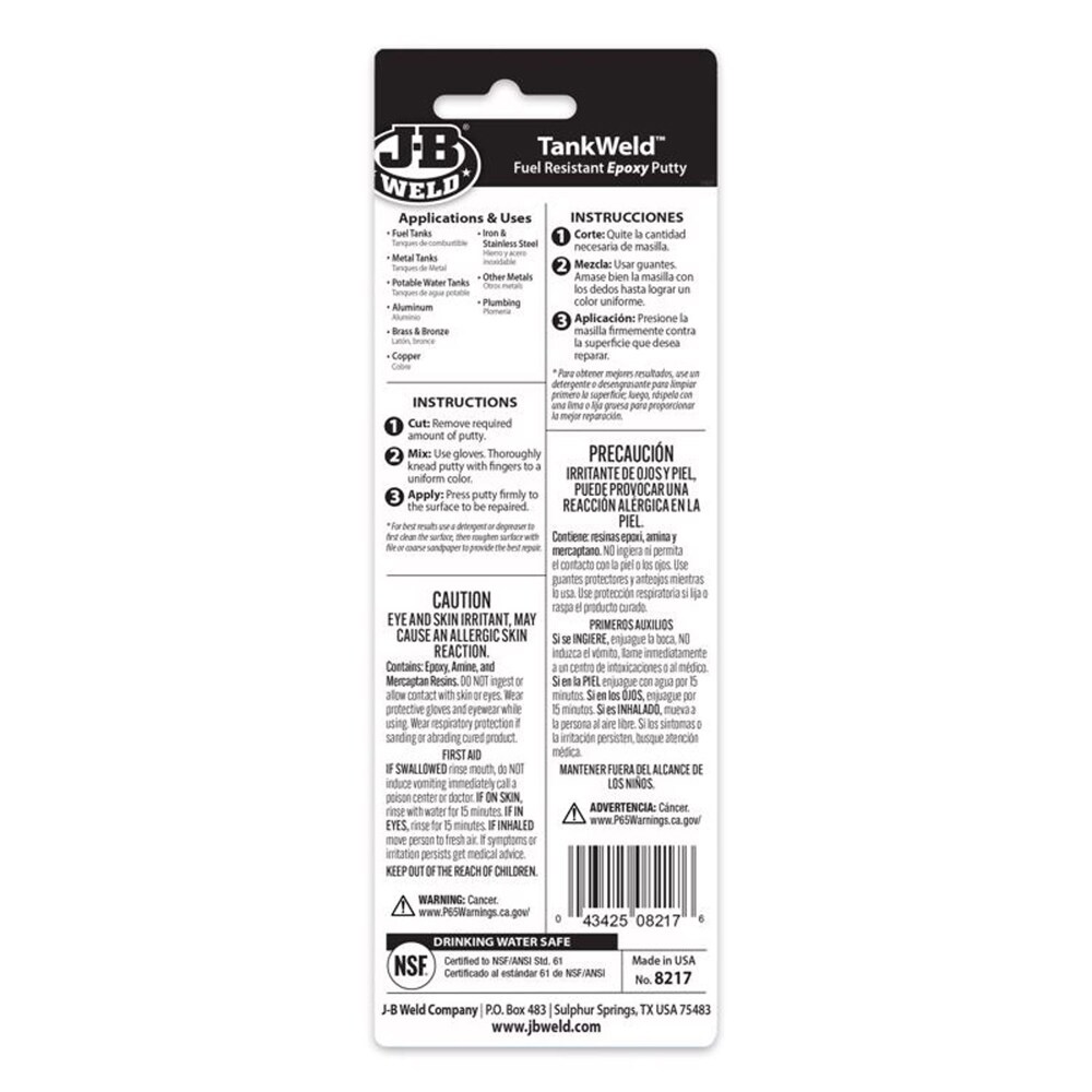 J-B WELD 8217 epoxies - View #2