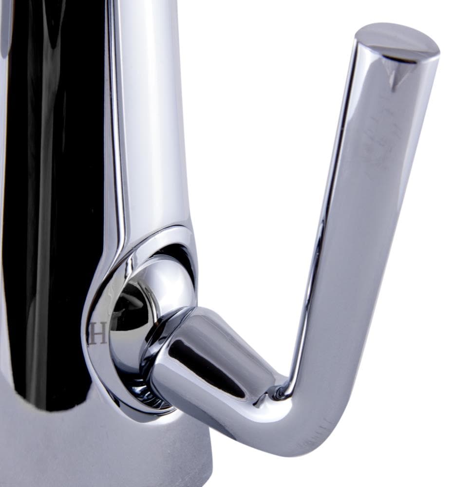 Polished Chrome Single-Hole Cone Waterfall Bathroom Faucet