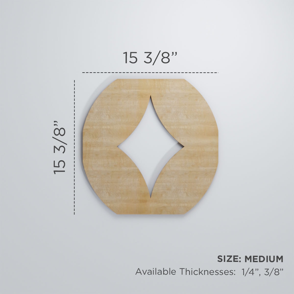 Ekena Millwork WALW16X16X0375GSHMF Wall-Panels - View #3