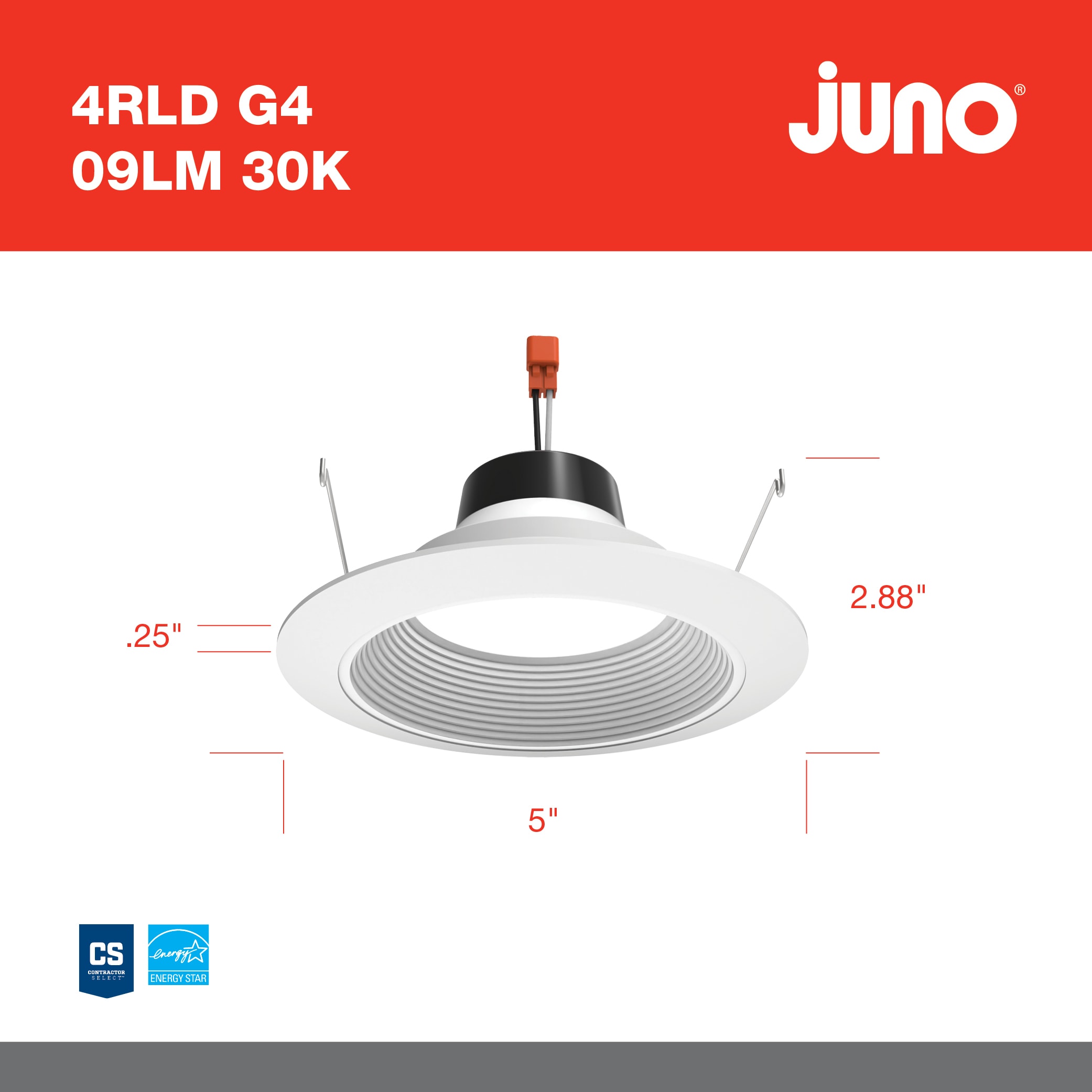 Juno 4RLDG409LM30K90CRI Led-Retrofit-Downlight - View #4