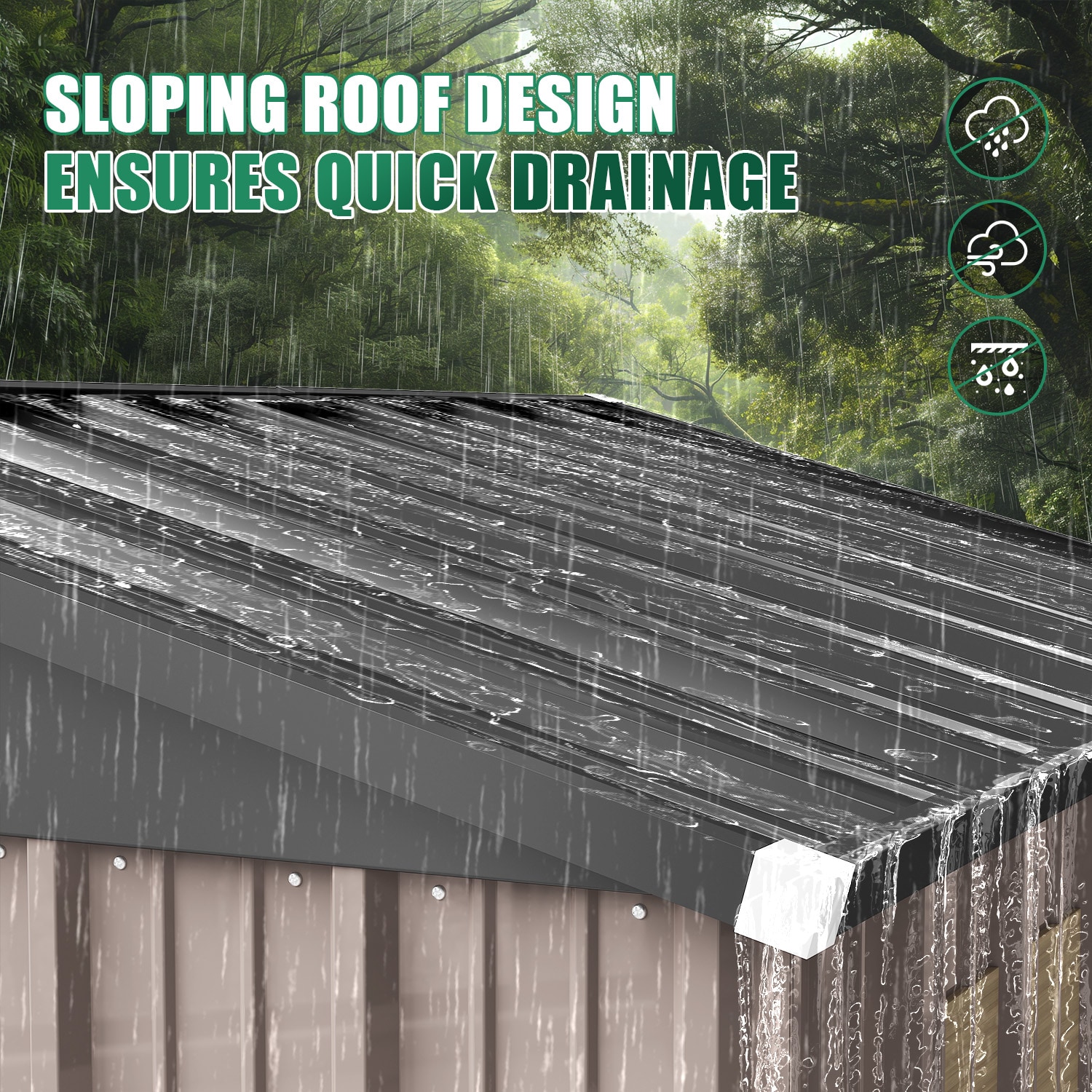 AOXUN ZZ-080610-BR Metal-Storage-Buildings-Sheds - View #5