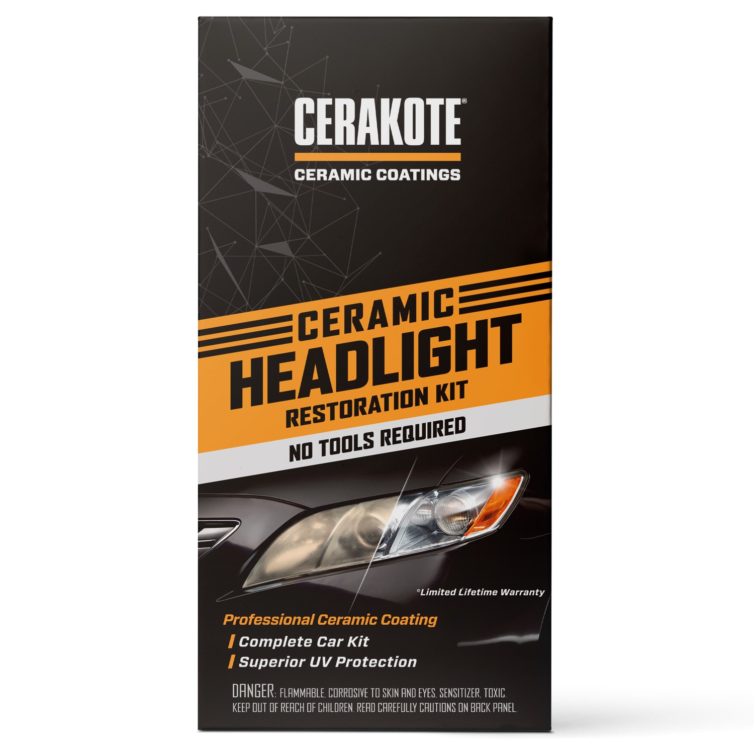 Headlight Restoration Kit with Long-Lasting UV Coating
