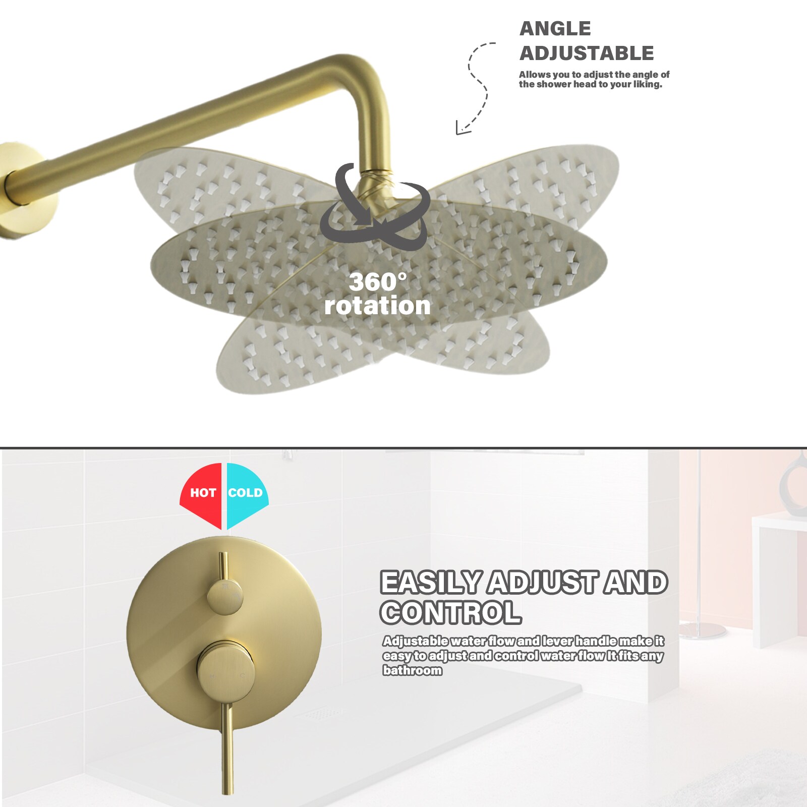 Flynama XY-QY-289NG-1P Showerhead-Bar-Panels - View #4