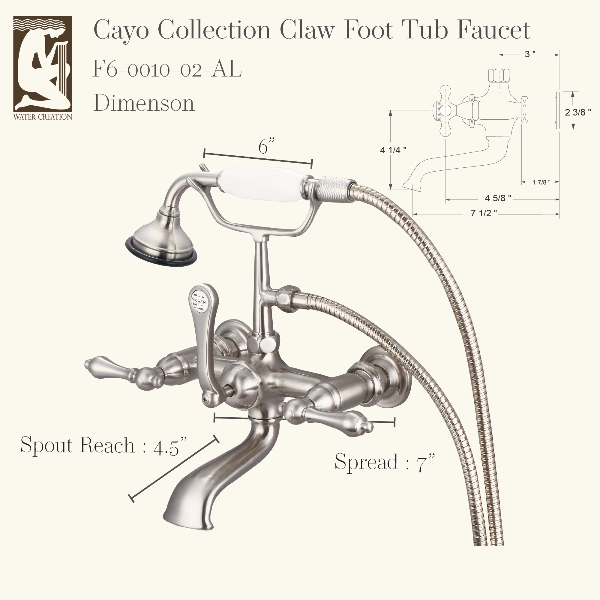 Water Creation F6-0010-02-AL Roman-Tub-Faucets - View #4