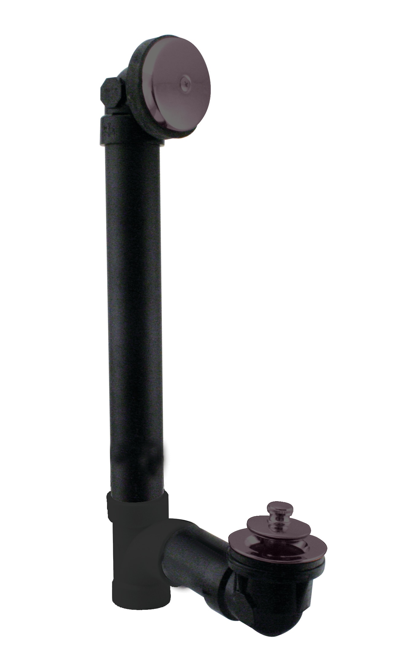 WESTBRASS D49411-12 Twist and Close Sch. 40 Abs Bath Waste with One-hole Elbow In Oil Rubbed Bronze D49411-12