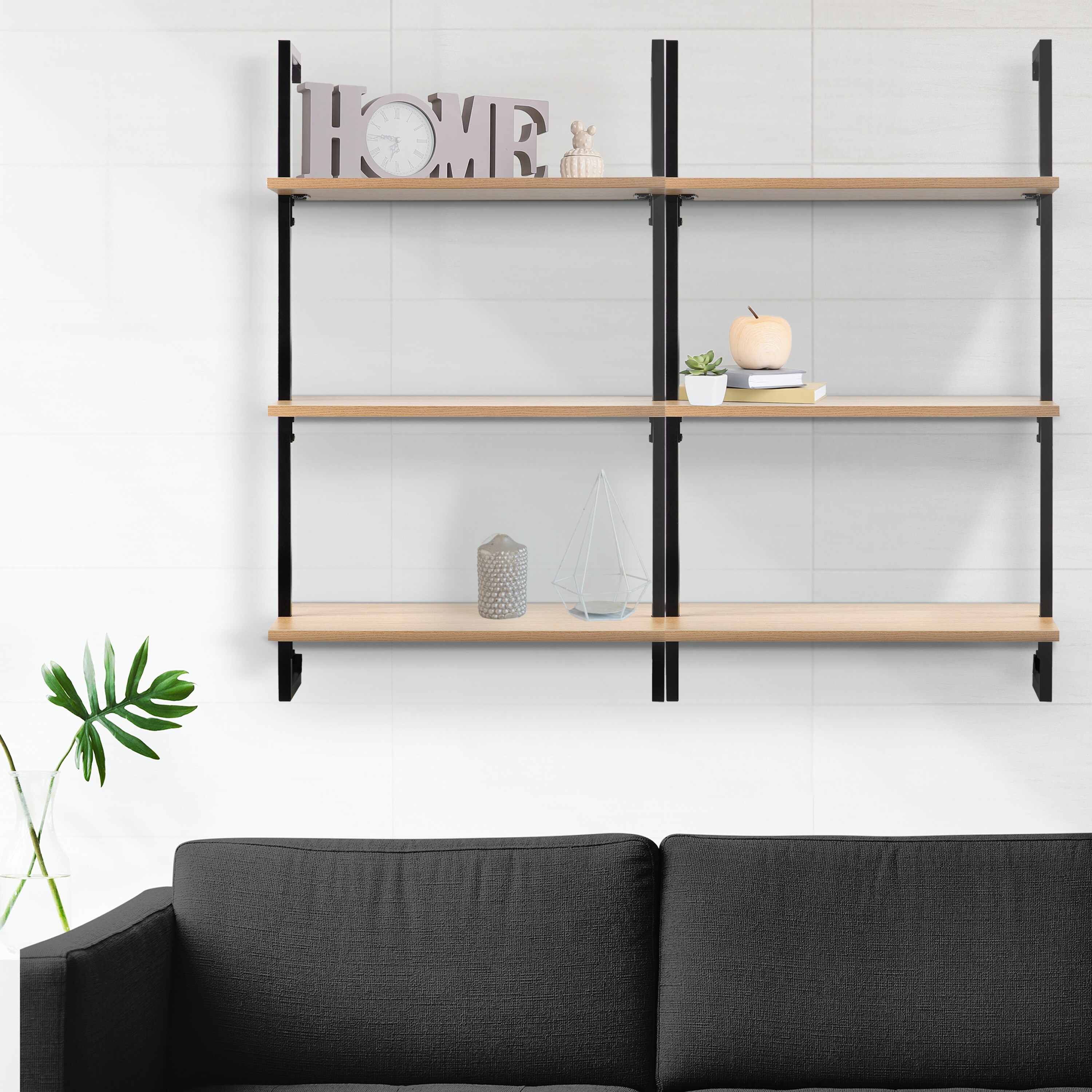 happimess MSH1000B Wall-Mounted-Shelving - View #8