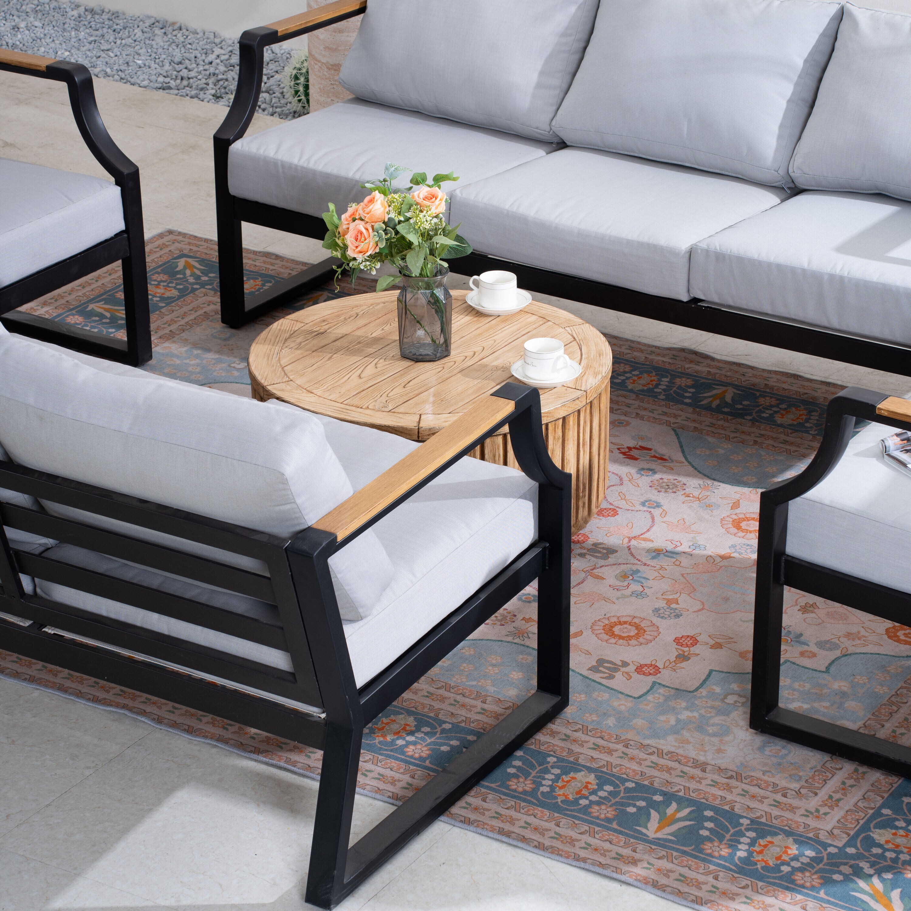 Direct Wicker DWS-2101B&24926 Patio-Conversation-Sets - View #4