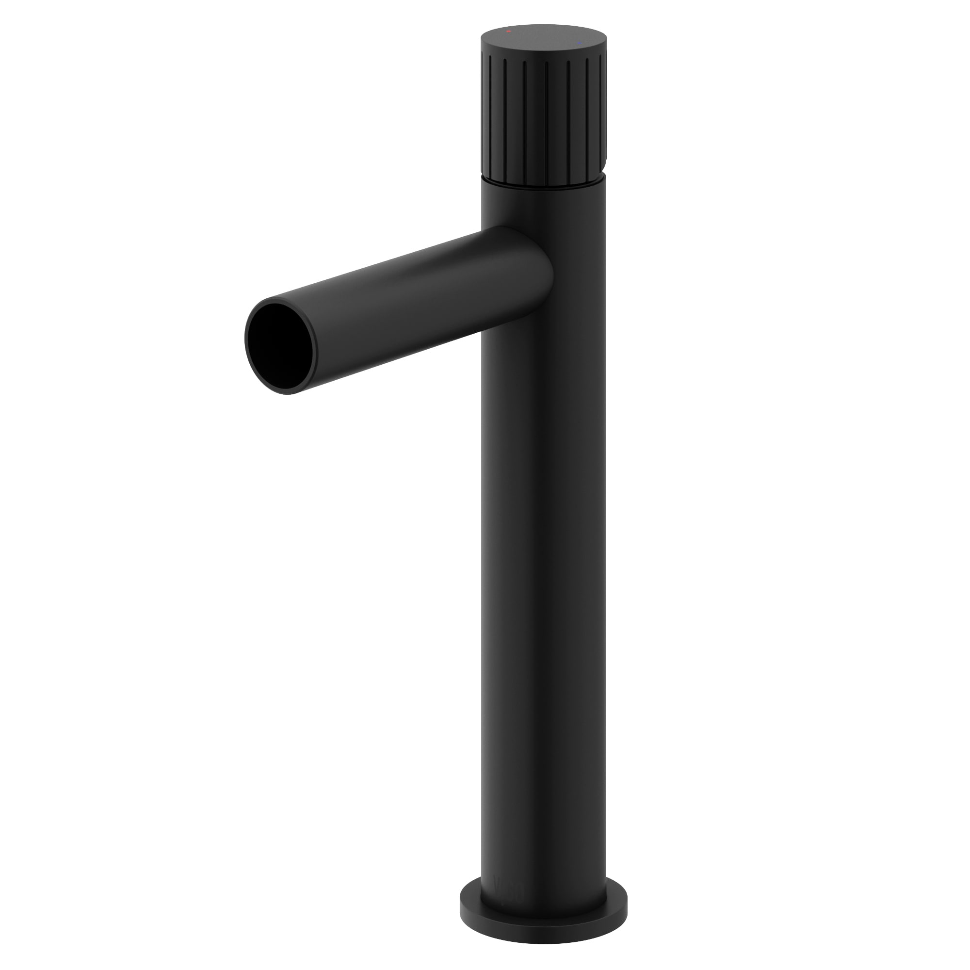 VIGO VG03034MB Ashford Matte Black Vessel 1-handle WaterSense High-arc Commercial/Residential Handle Bathroom Sink Faucet