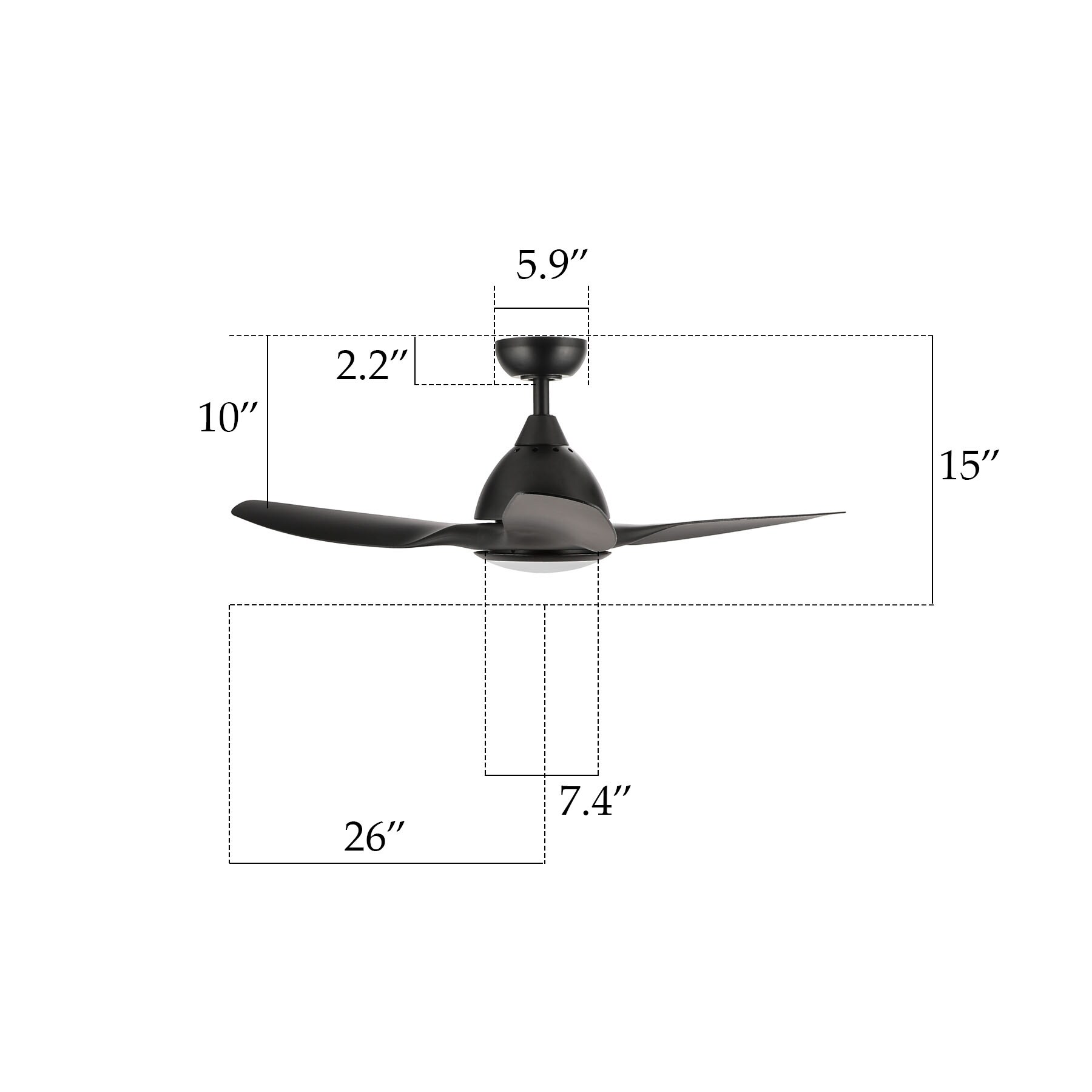 CO-Z CFN-1058-BK Ceiling-Fans - View #8