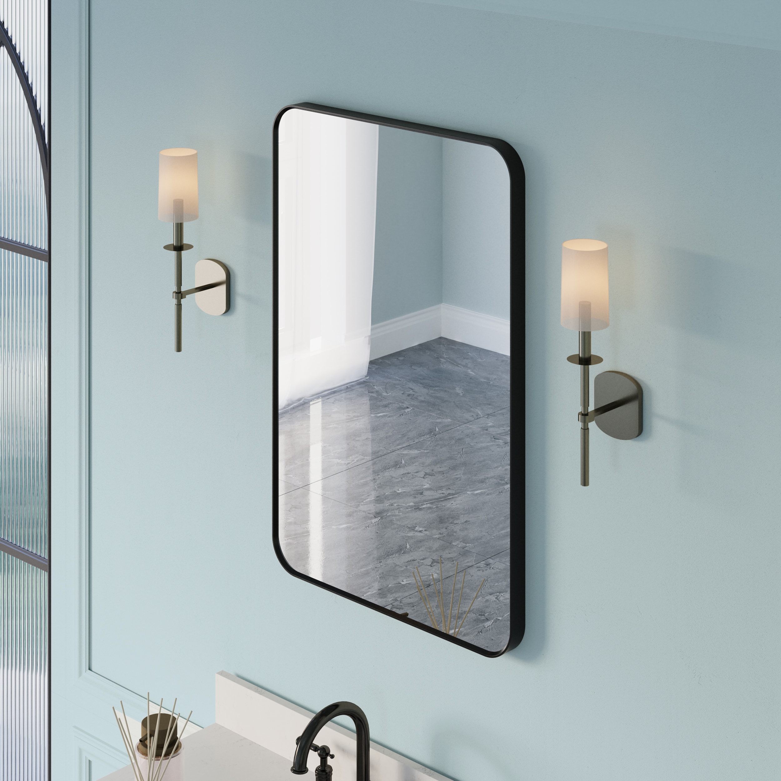 Forclover MRE-F2436MB Framed-Bath-Mirrors - View #9