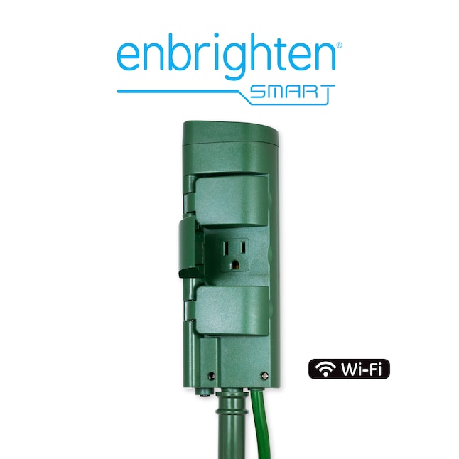 Enbrighten 125-Volt 6-Outlet Outdoor Smart Plug in the Smart Plugs