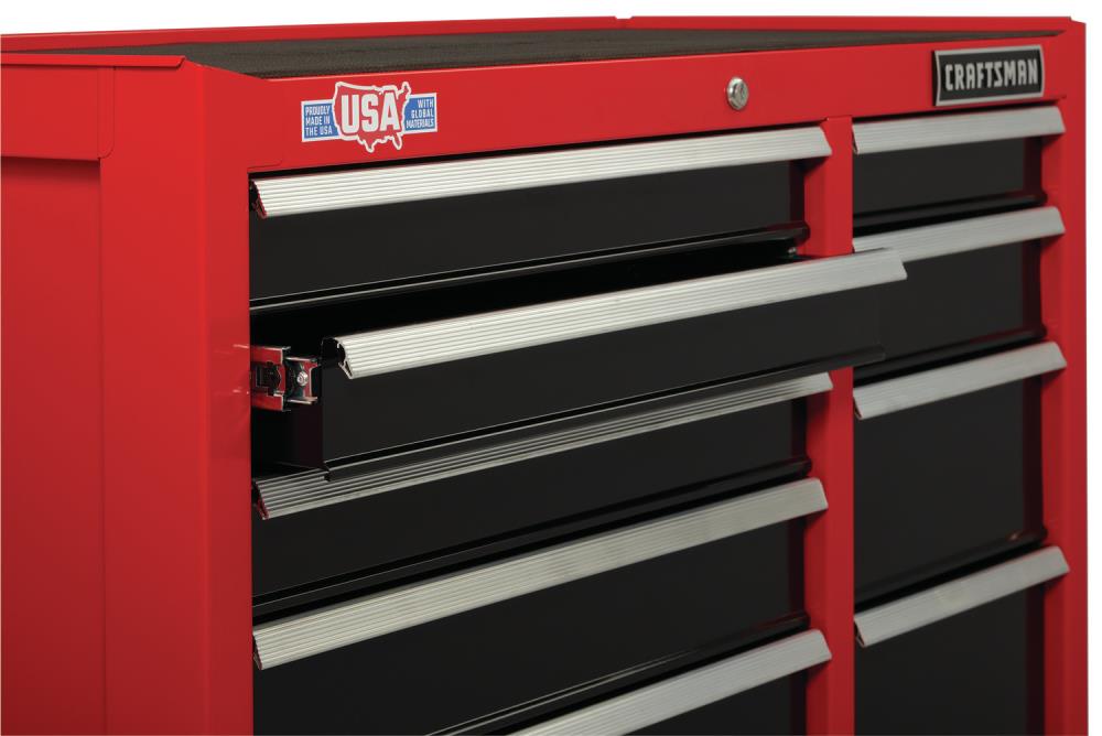 CRAFTSMAN Tool Cabinet with Drawer Liner Roll & Socket Organizer, 52-Inch,  Rolling, 10 Drawer, Red (CMST82775RB) : : Tools & Home Improvement