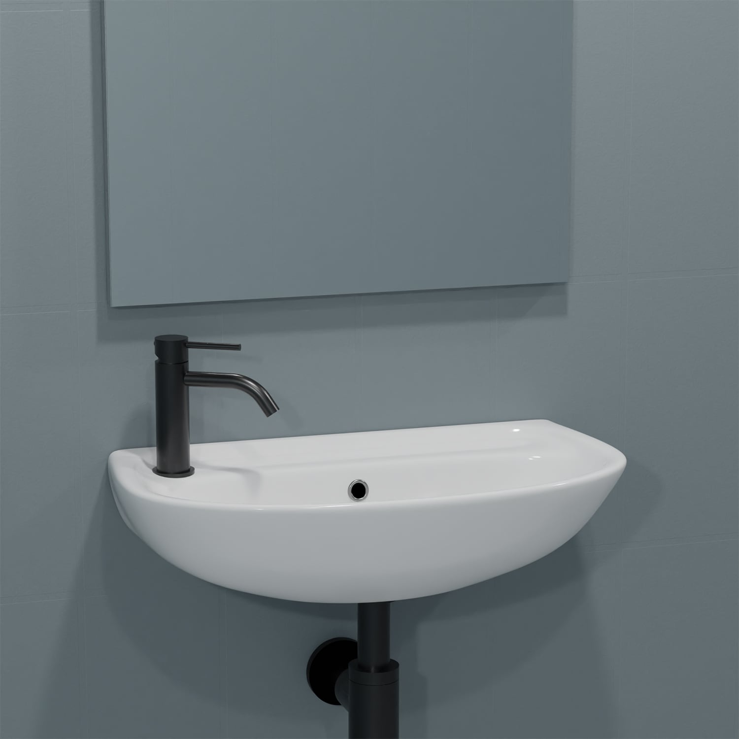 WS Bath Collections BASIC 4000.01R Bath-Sink - View #4