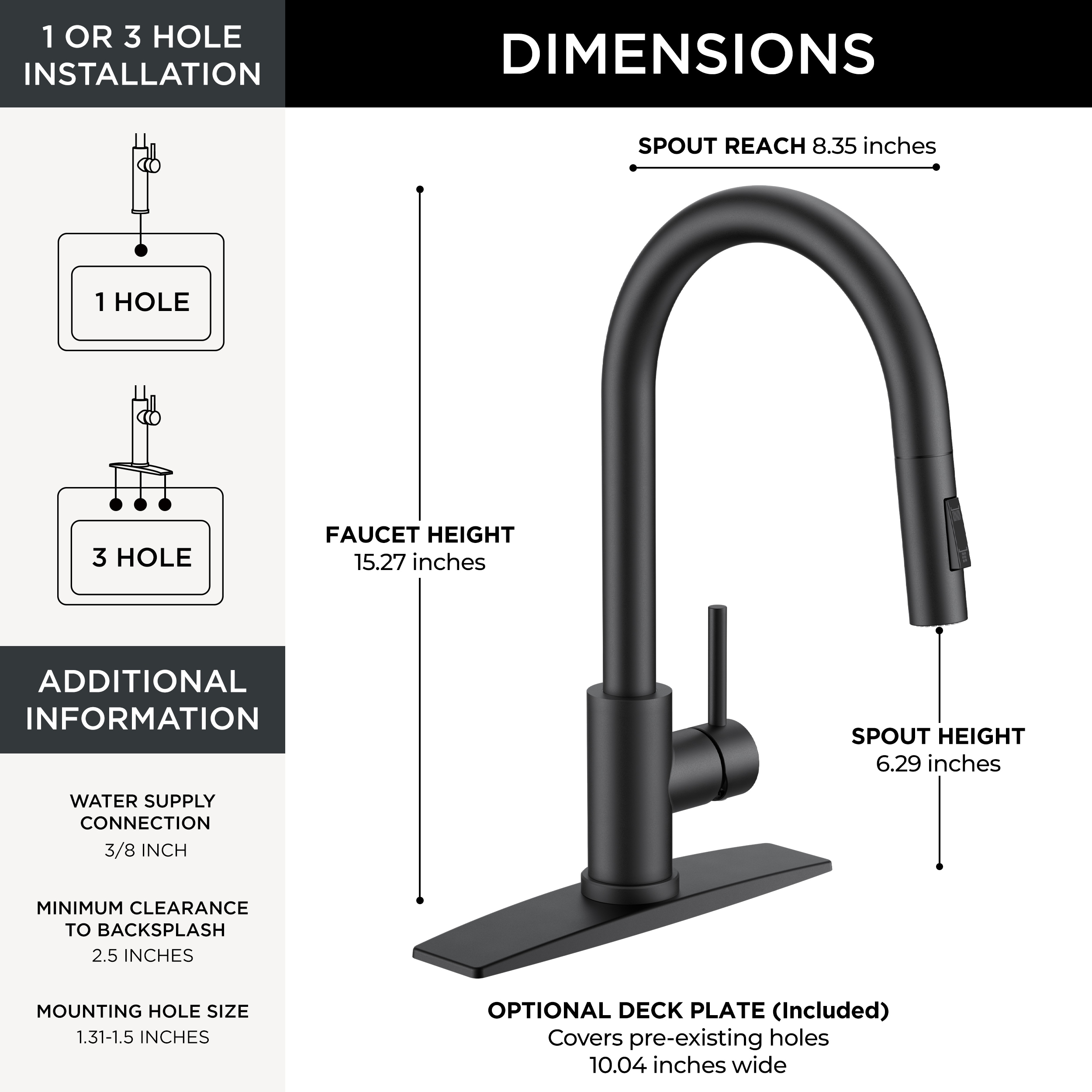 FORIOUS WF0068B Kitchen-Faucets - View #5