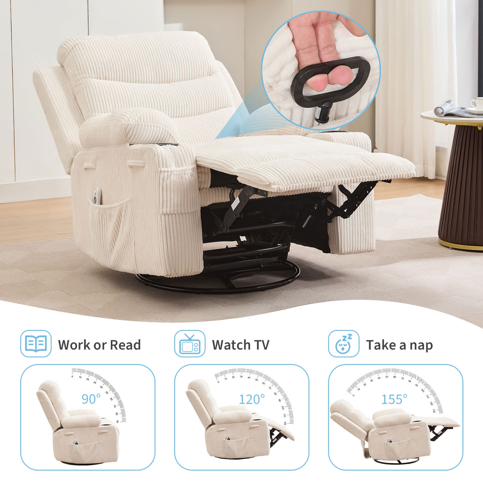 Qeetex SUN-PHK-34BY7J86 recliners - View #3