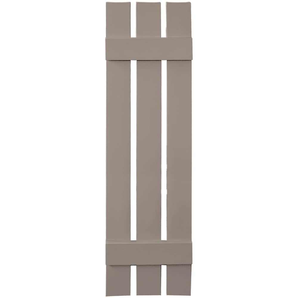 Vantage V5371247008 11.875-in W x 47-in H Clay Board and batten Spaced Exterior Shutters ( 1 -Pack )