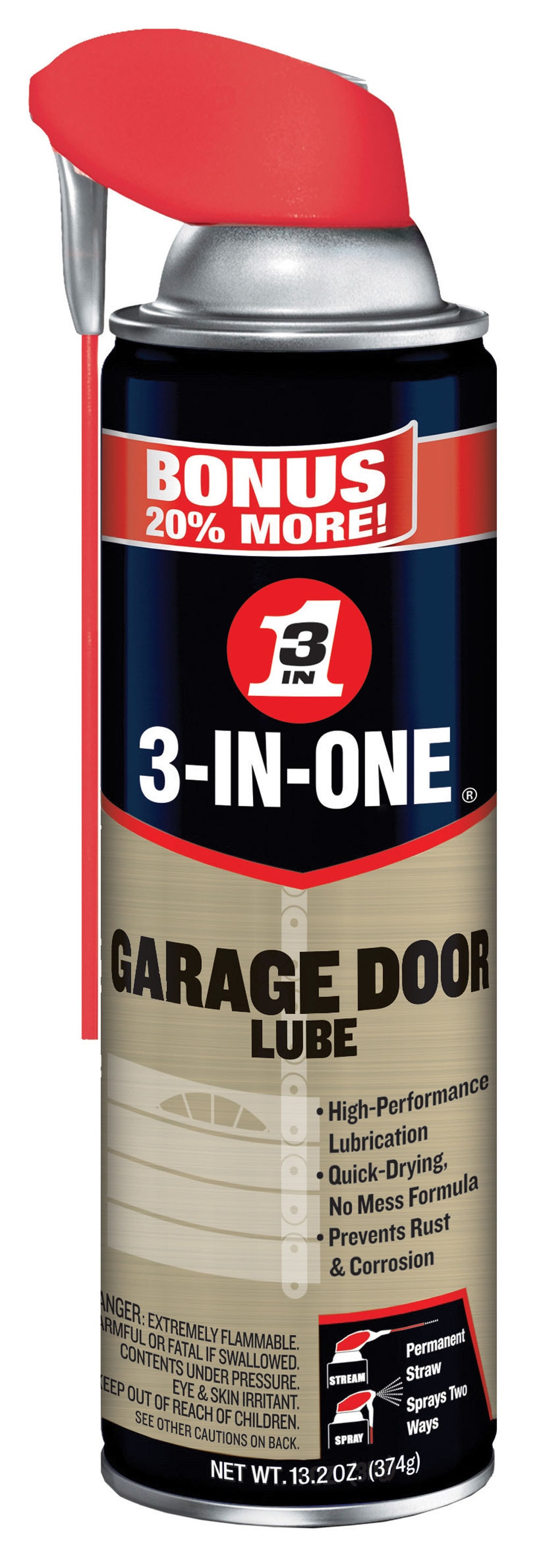 3-In-One Garage Door Lube, 11 oz