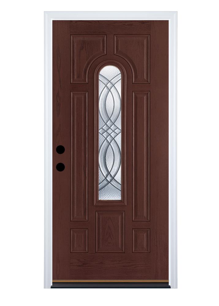 Therma-Tru Benchmark Doors TerraCourt 36-in X 80-in Fiberglass Center ...