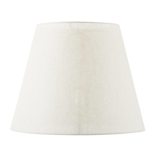 allen + roth 10-in x 13.25-in Light Coffee Fabric Empire Lamp Shade in ...