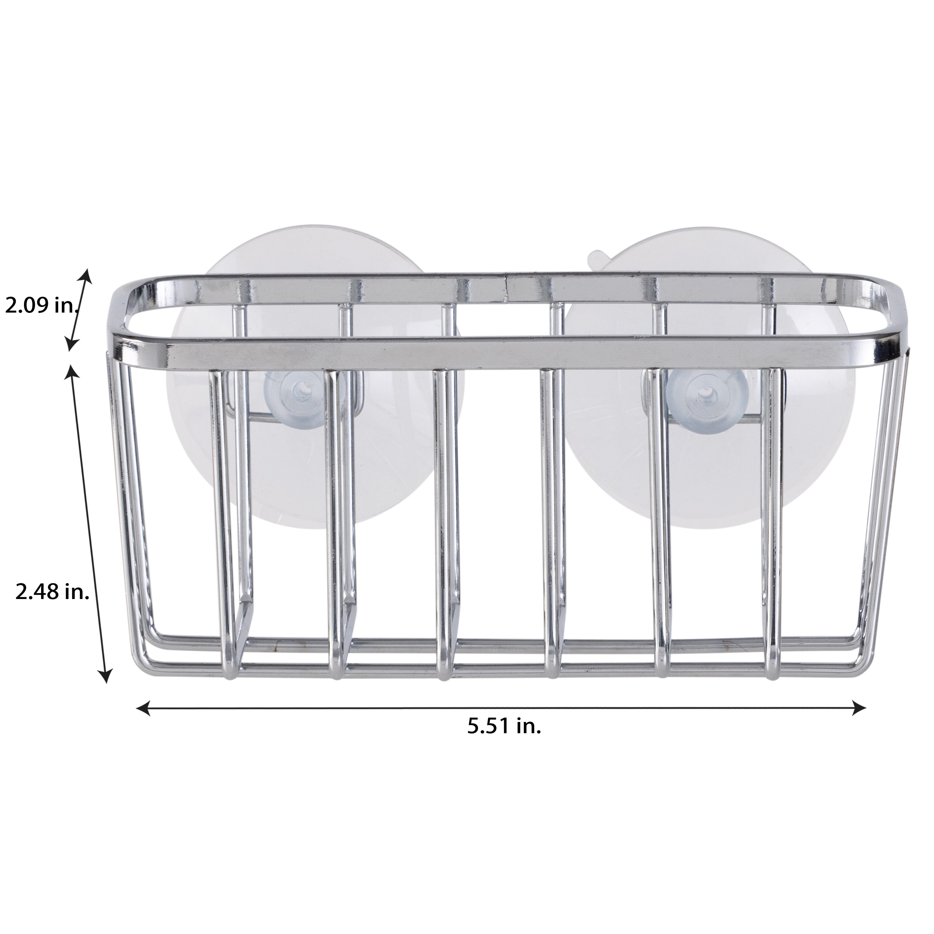   Basics Kitchen Sink Organizer/Sponge Holder, Standard,  White