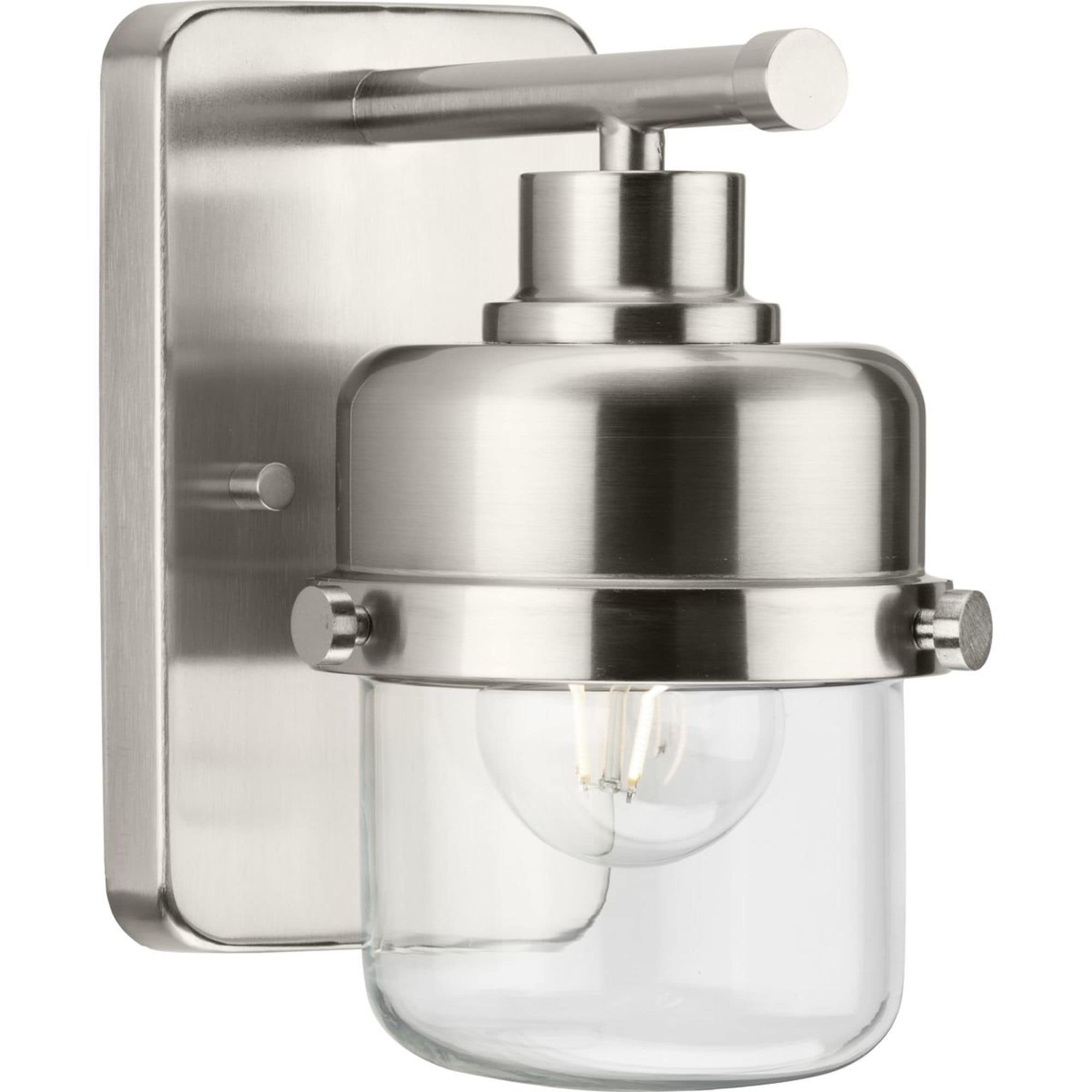 Progress Lighting P300422-009 Beckner 5-in 1 -Light Brushed Nickel Mid-century Vanity light