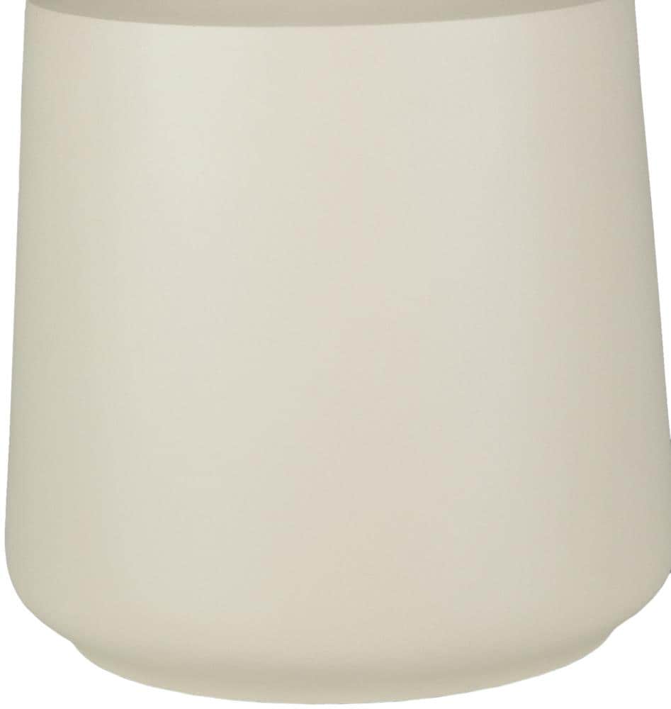 Kent 18-inch Ivory and Natural Table Lamp with White Linen Shade