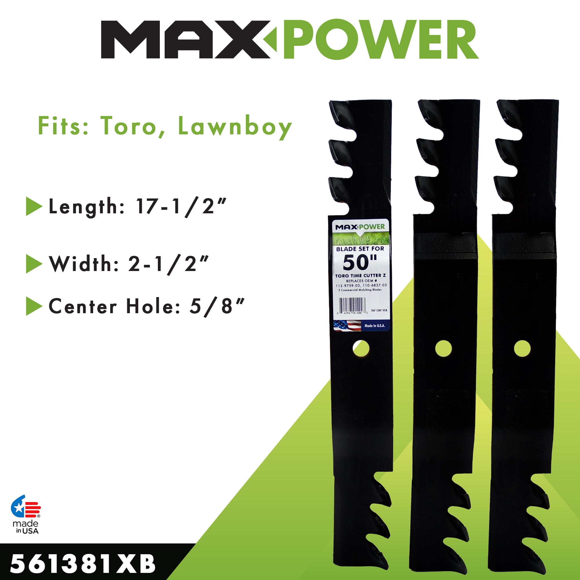 MaxPower 561381XB Ope-Mower-Blades - View #5