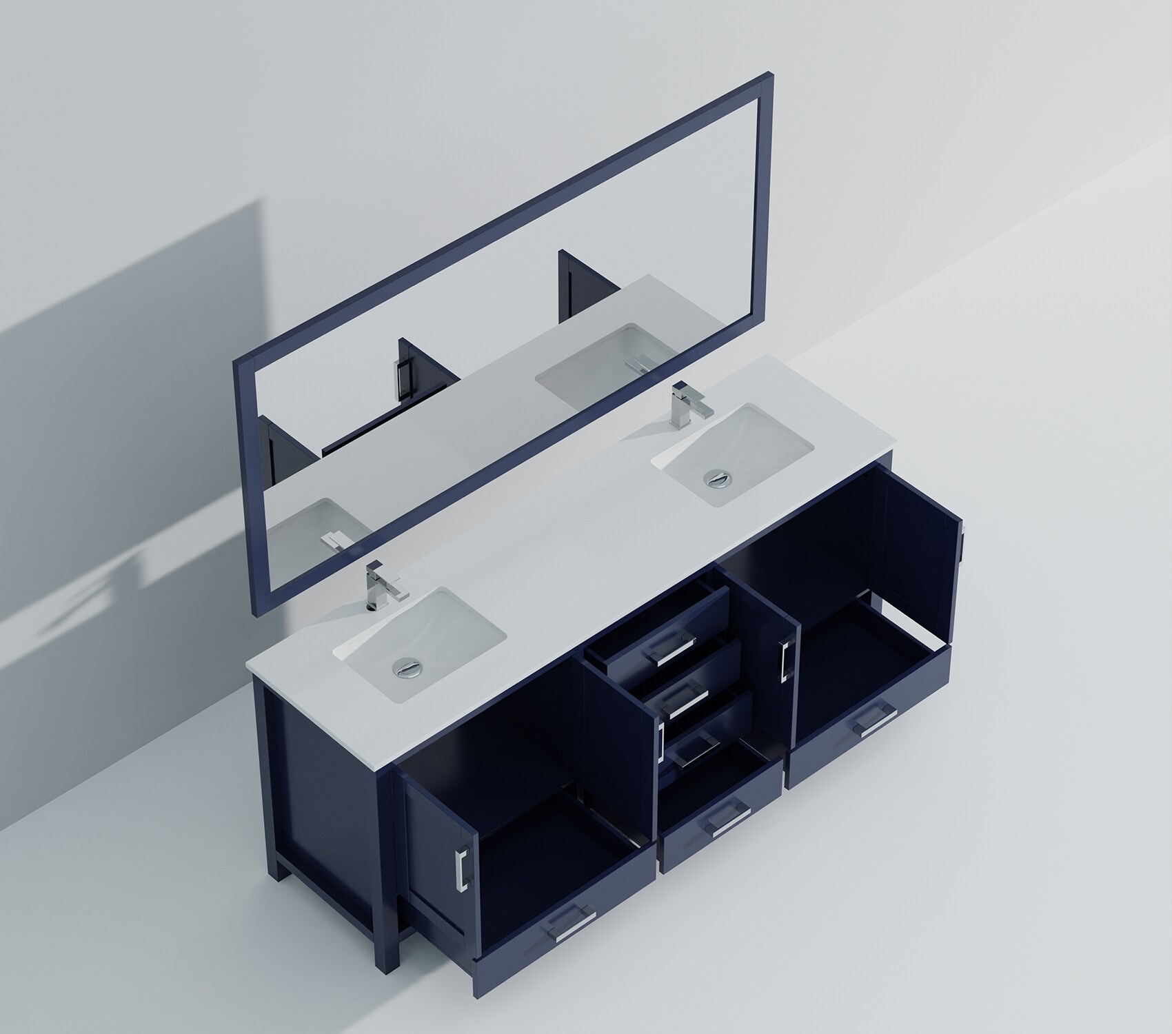 Lexora LJ342284DEWQM34F Bath-Vanity-Combo - View #14