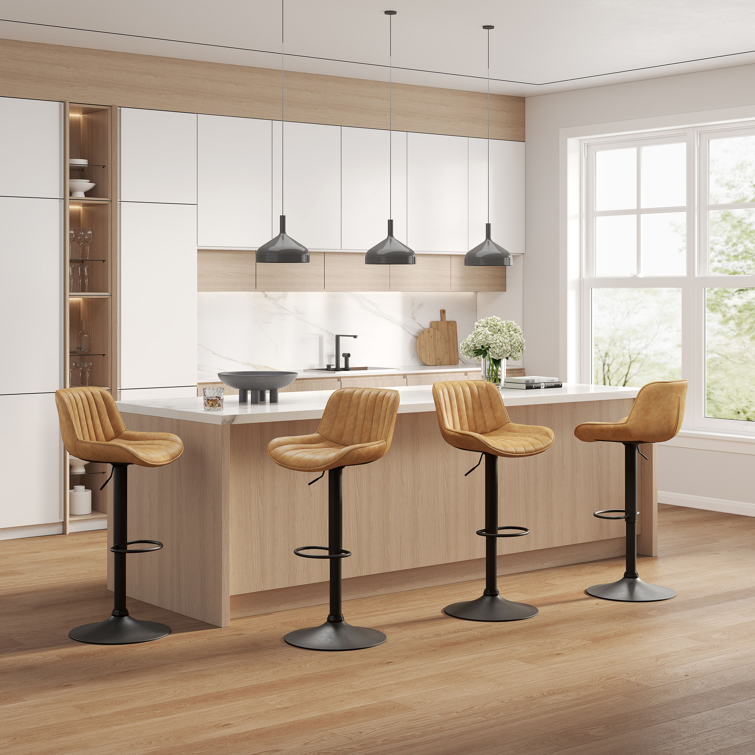 Art Leon BS022-2-YE-PU stools - View #8