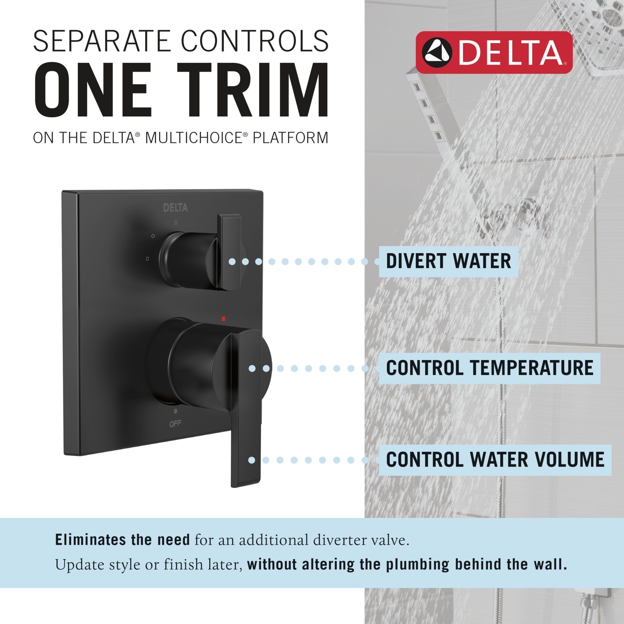 Delta T24867-BL Bath-Shower-Facc - View #10