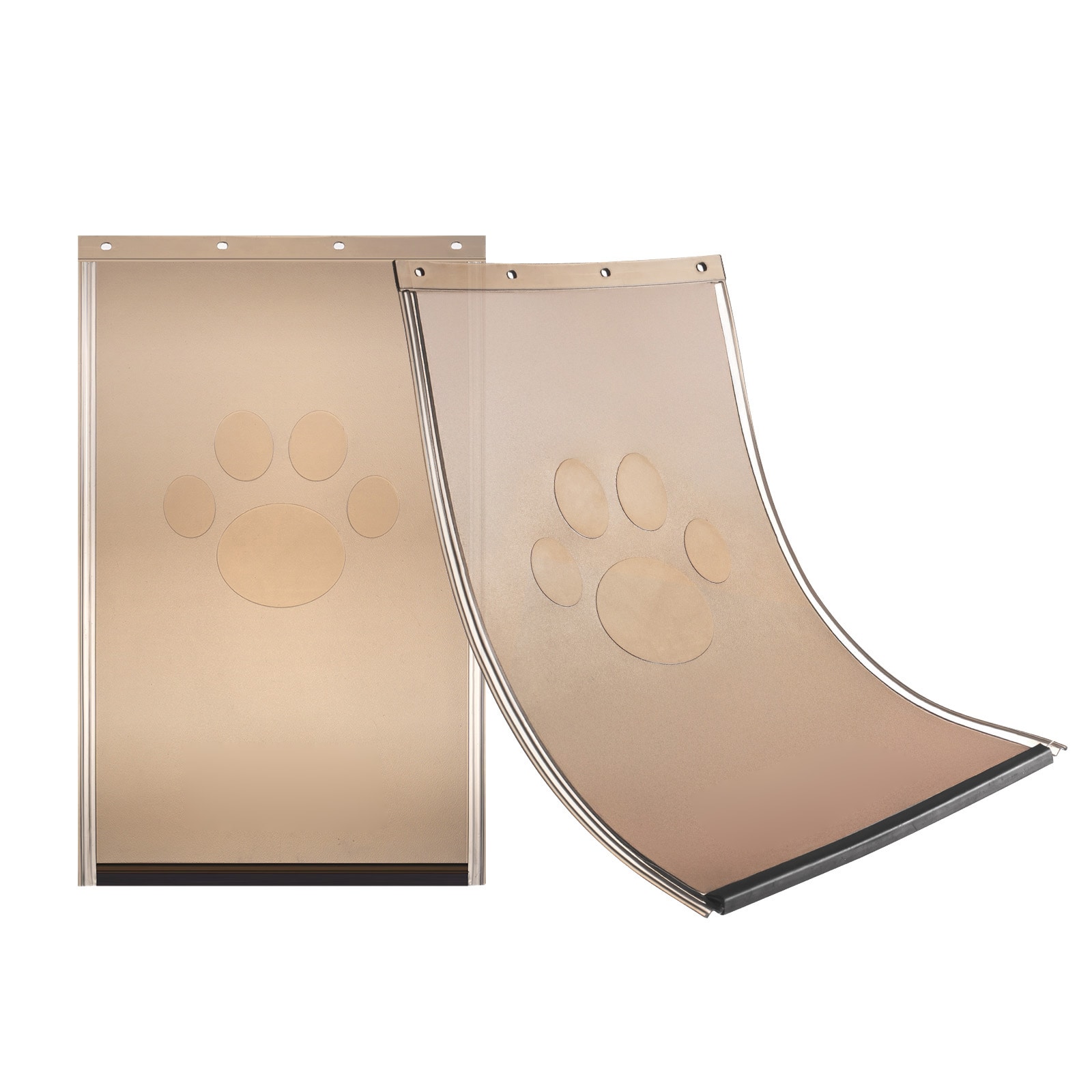 Misty Moon Tea Green PVC Pet Door Replacement Flap 10 -in x 16 -in Magnetic Seal Weather Scratch Resistant